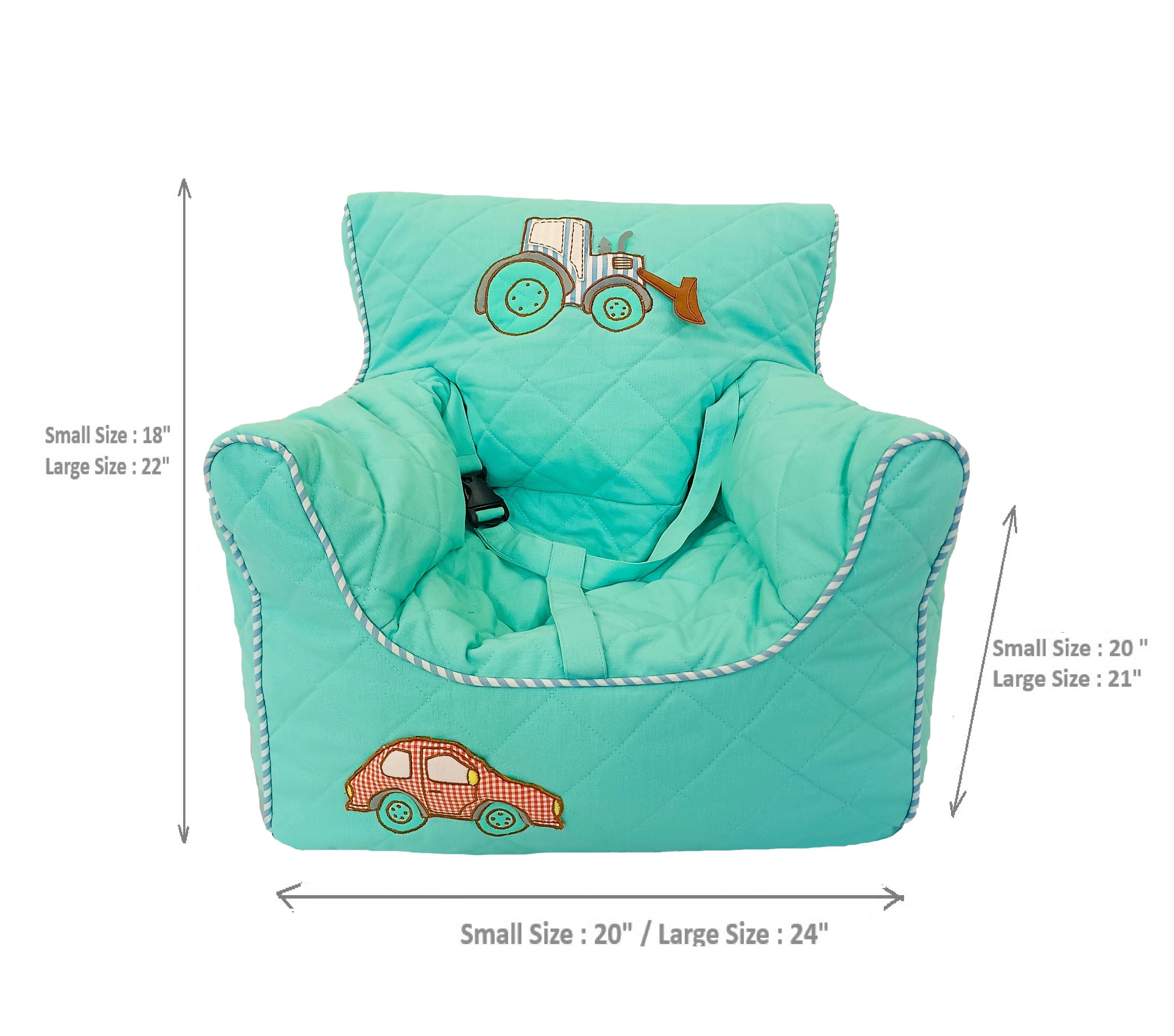 Boys N Toys Quilted - BeanChair Cover