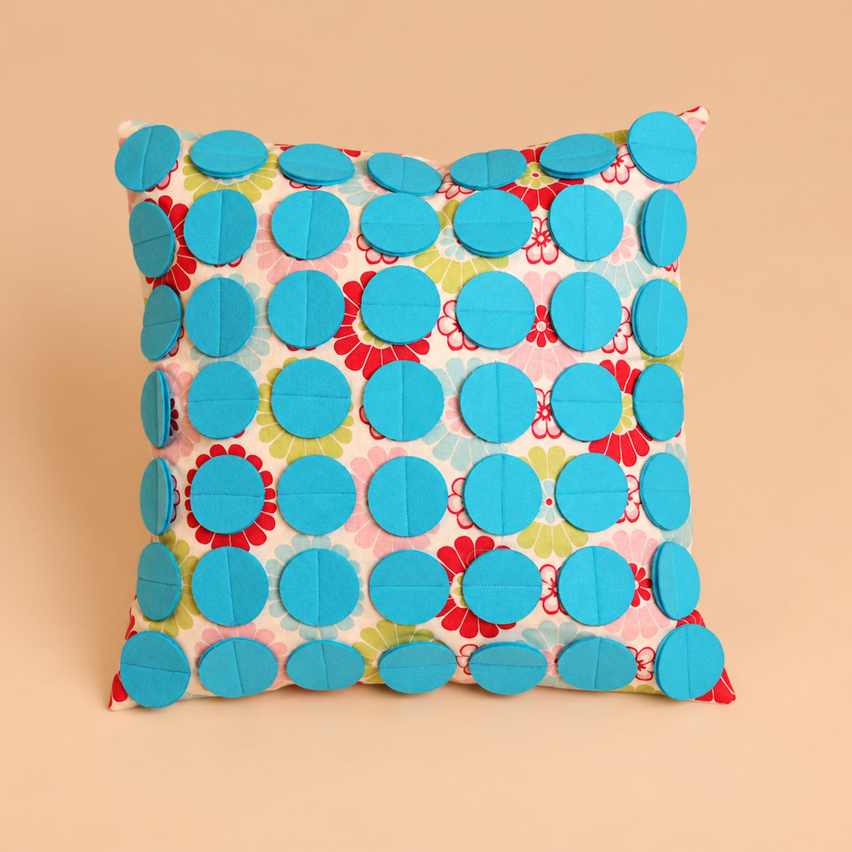 Circle Blue Cushion
