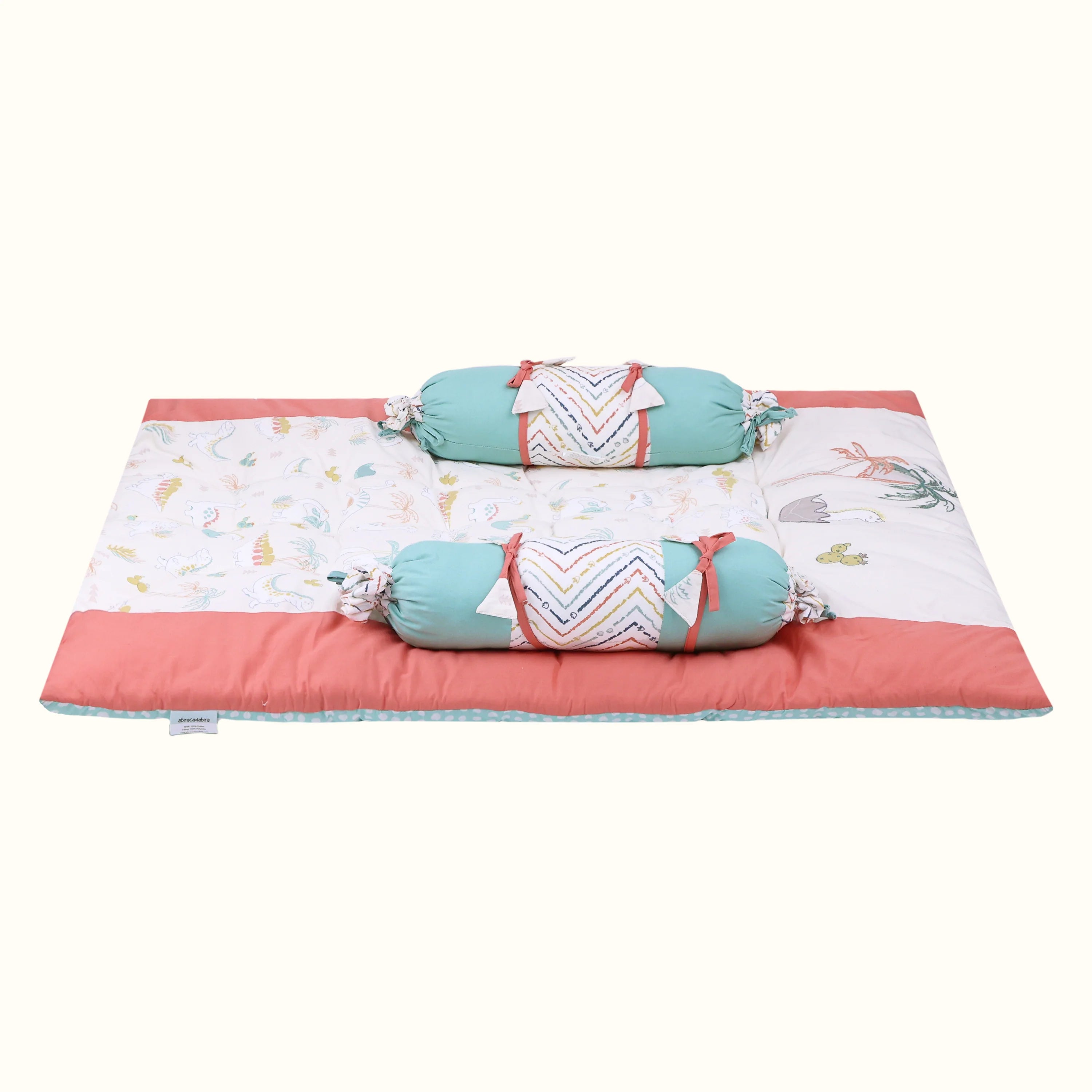 Gadda Set with 2 Bolsters - D for Dino