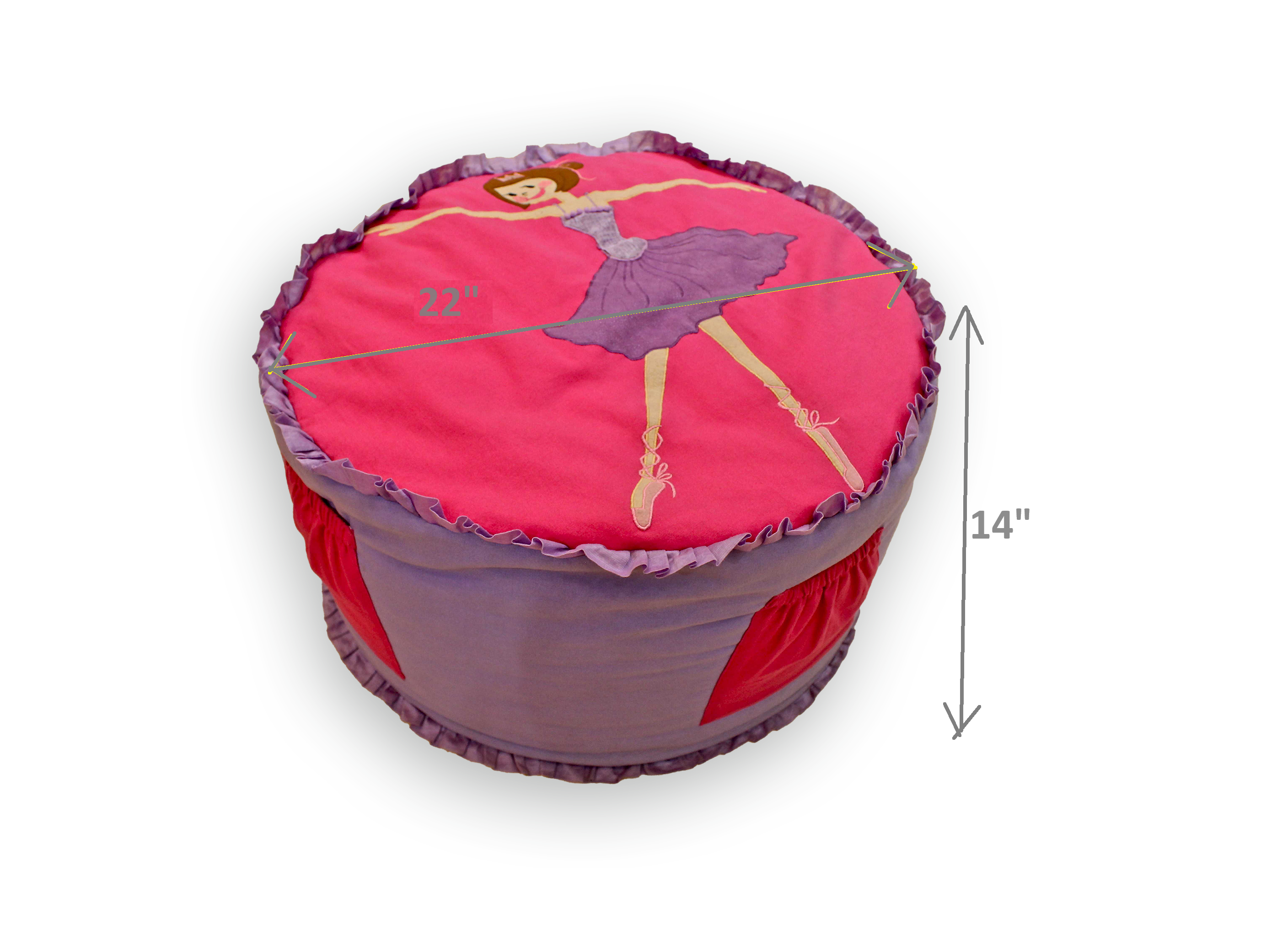 Ballerina Round -  BeanChair Cover