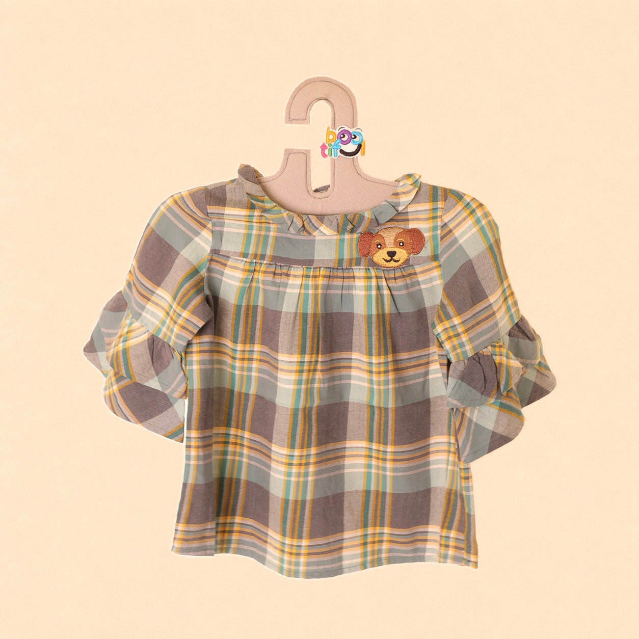 Girls Gusty Plaid Top