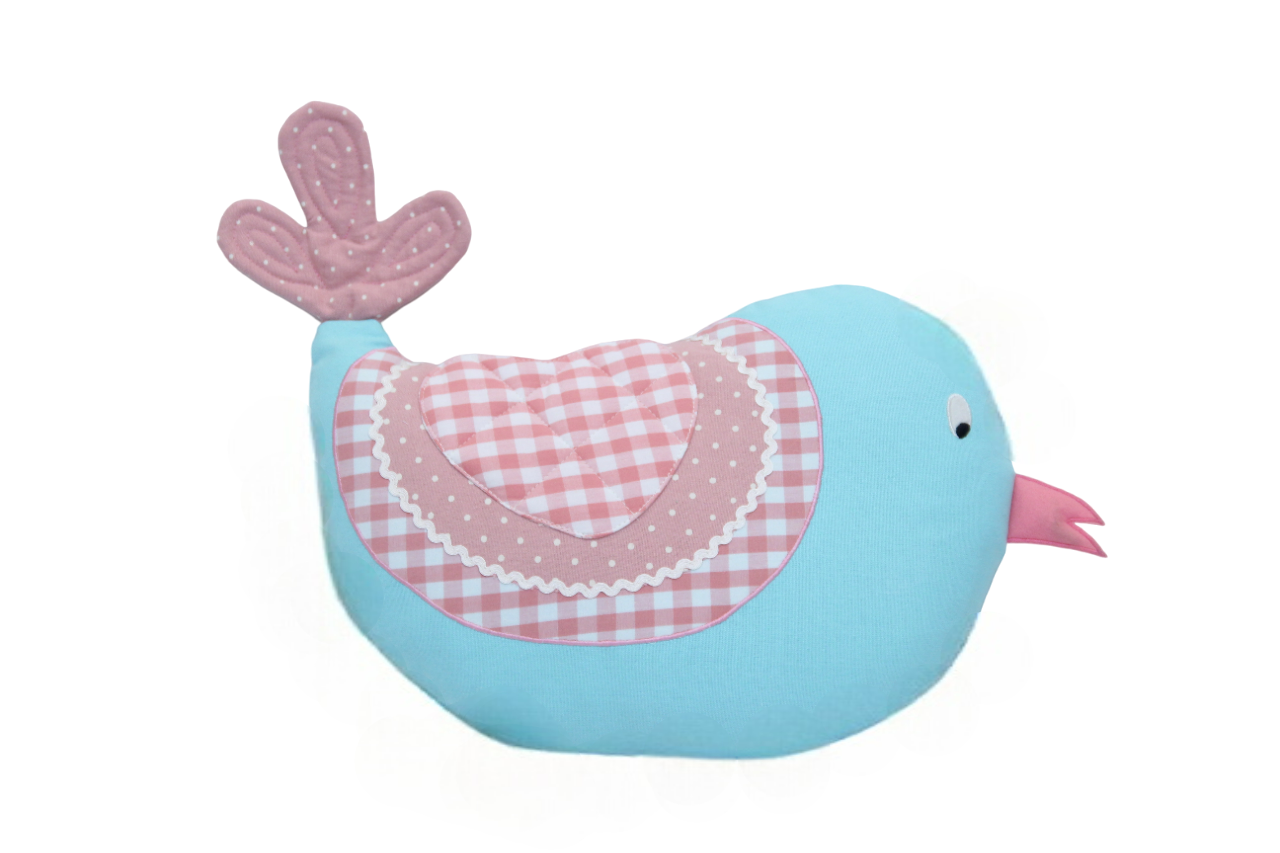 Happy Spring Bird - Shaped Cushion