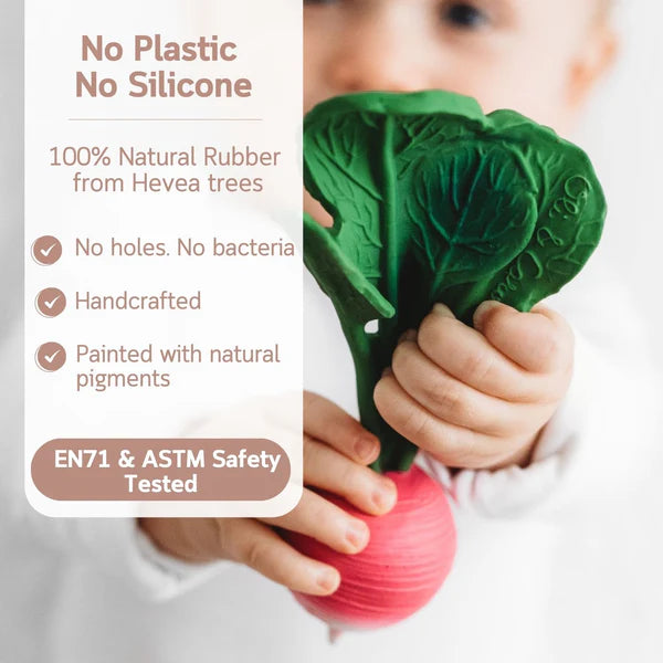 Ramona The Radish Natural Rubber Teether