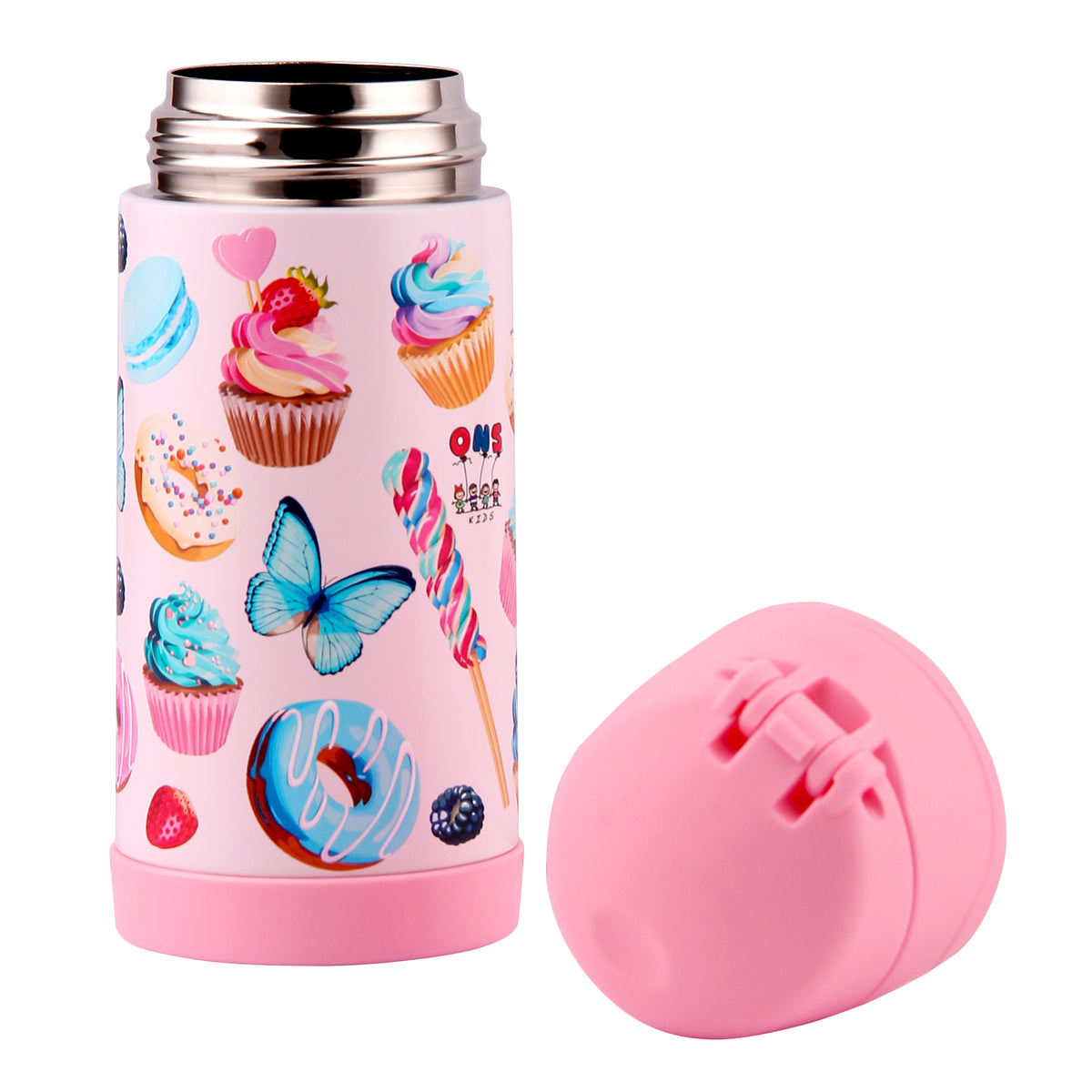 Double Wall Stainless Steel Bottle - Cupcake
