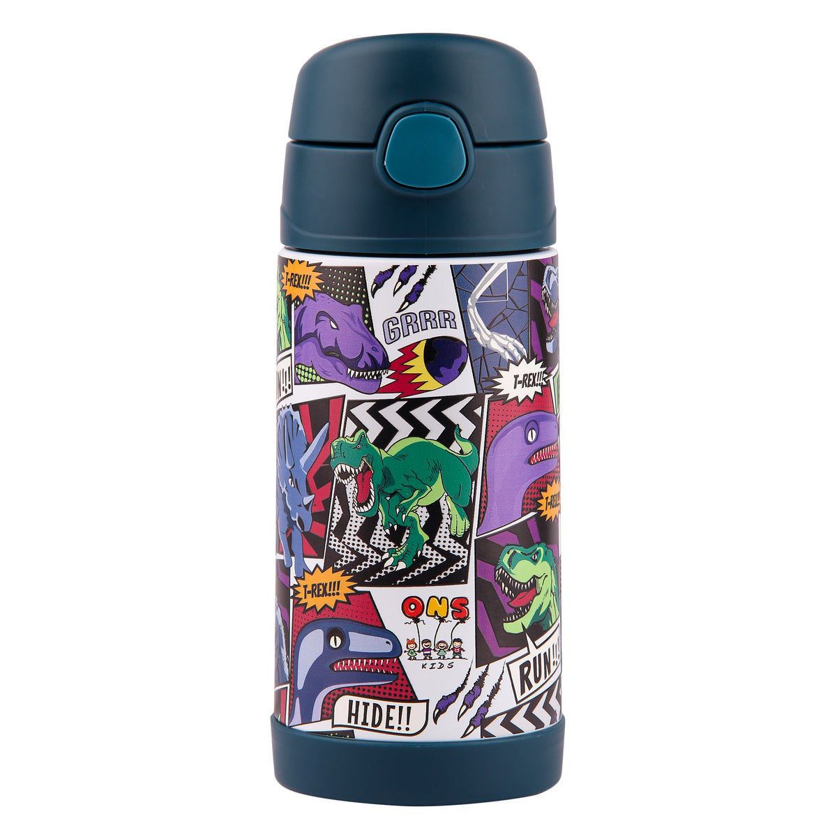 Double Wall Stainless Steel Bottle - Dinosaur