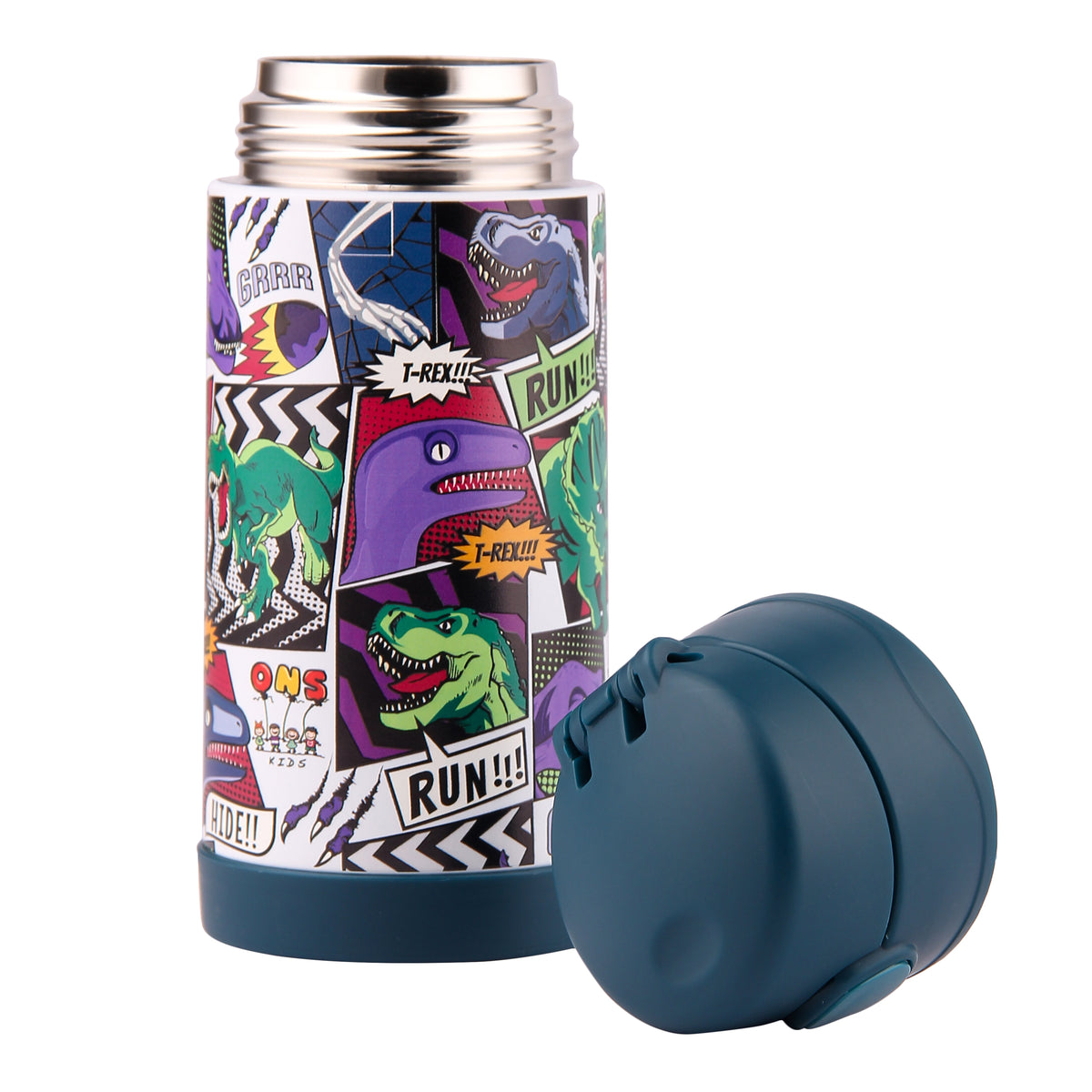 Double Wall Stainless Steel Bottle - Dinosaur