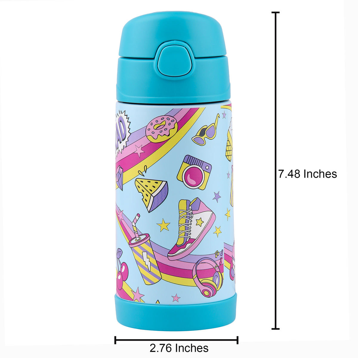 Double Wall Stainless Steel Bottle - Skater Girl