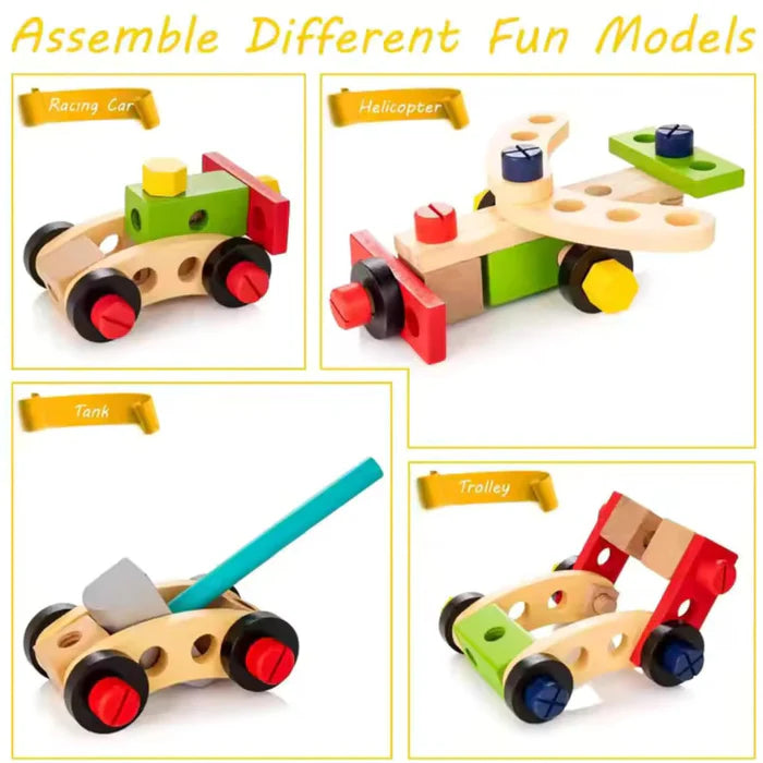 Open Ended Wooden Toolkit Suitcase