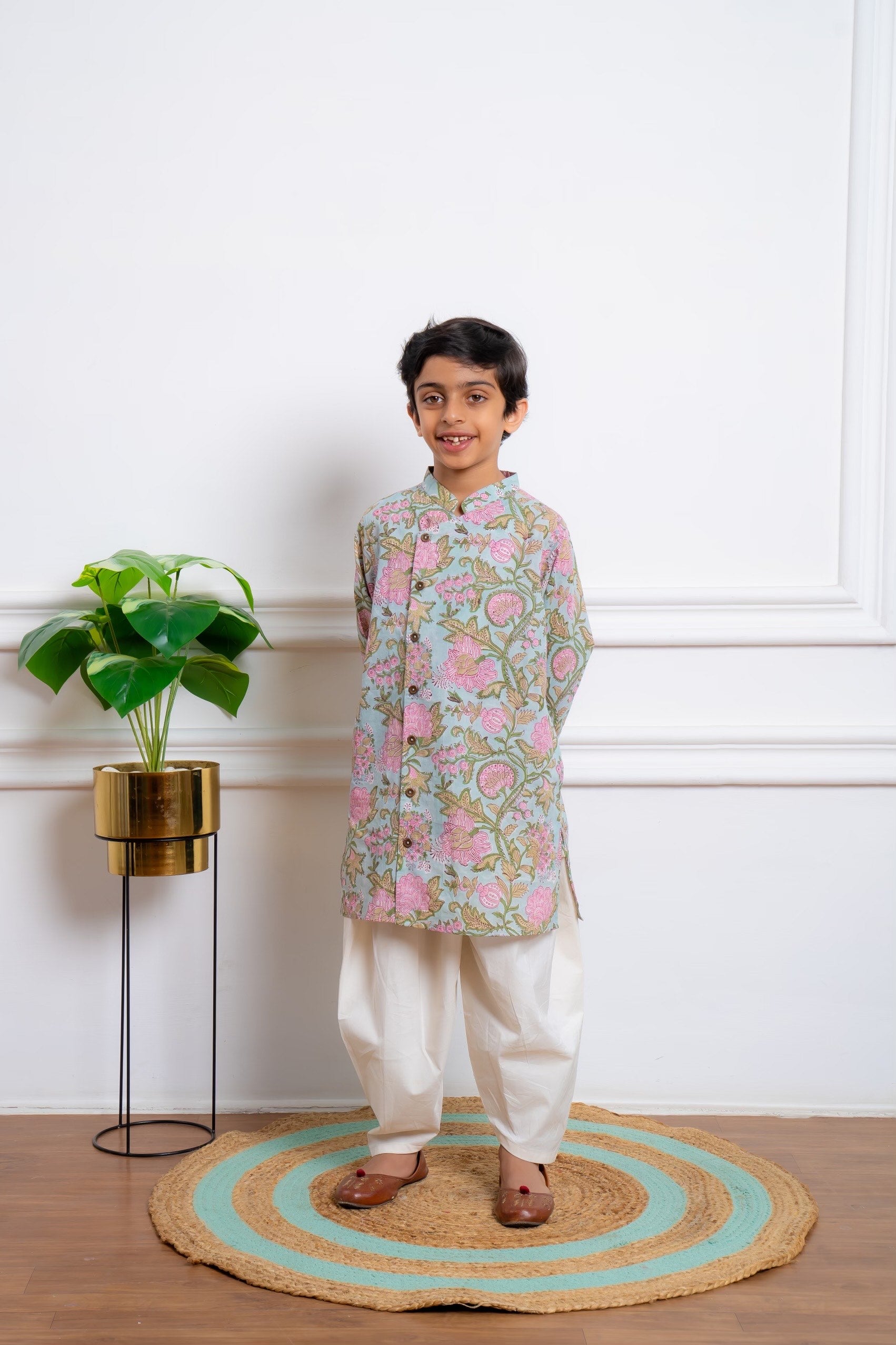 Angrakha with Dhoti Salwar Set