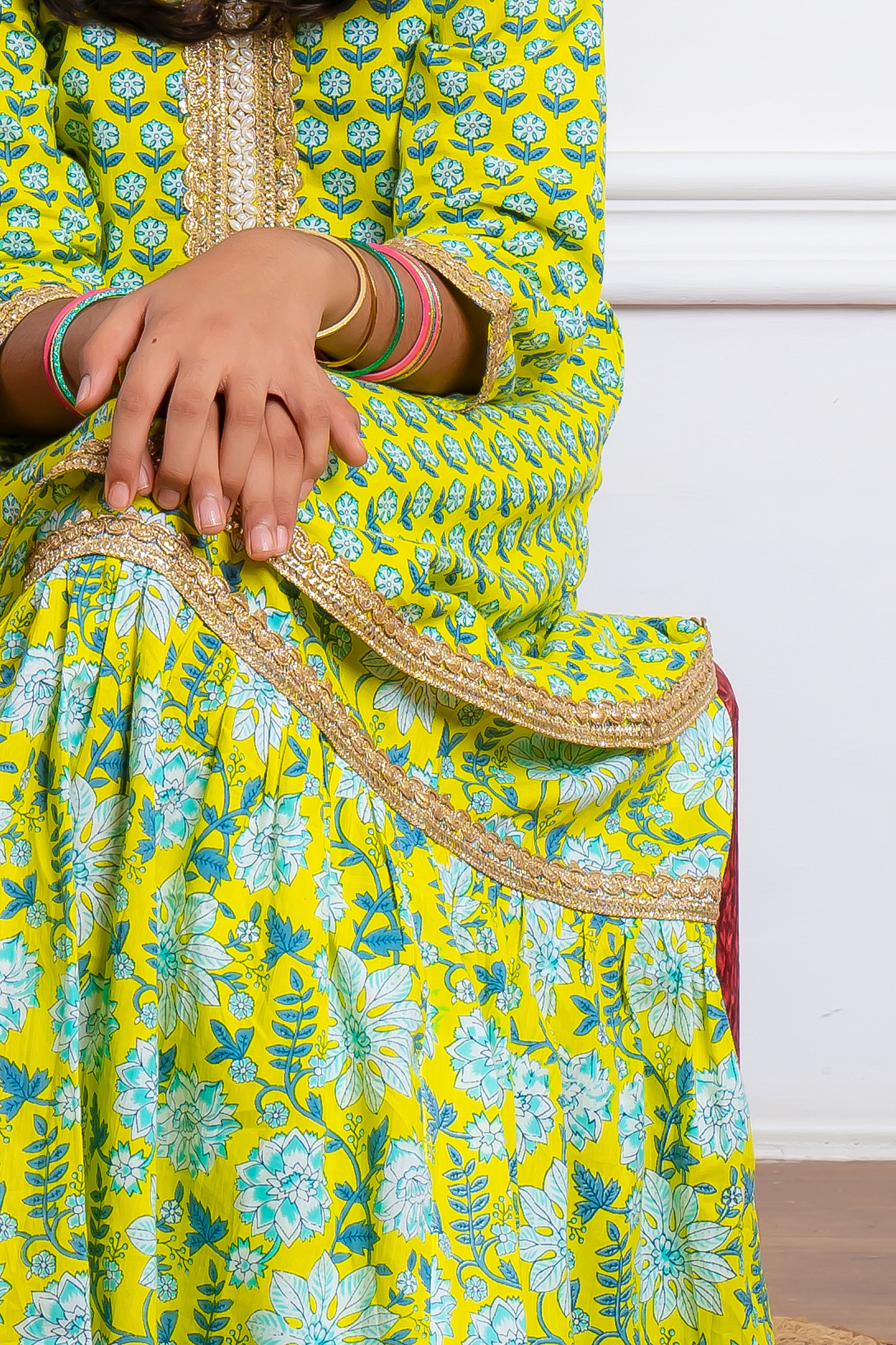 Lime Sharara Set