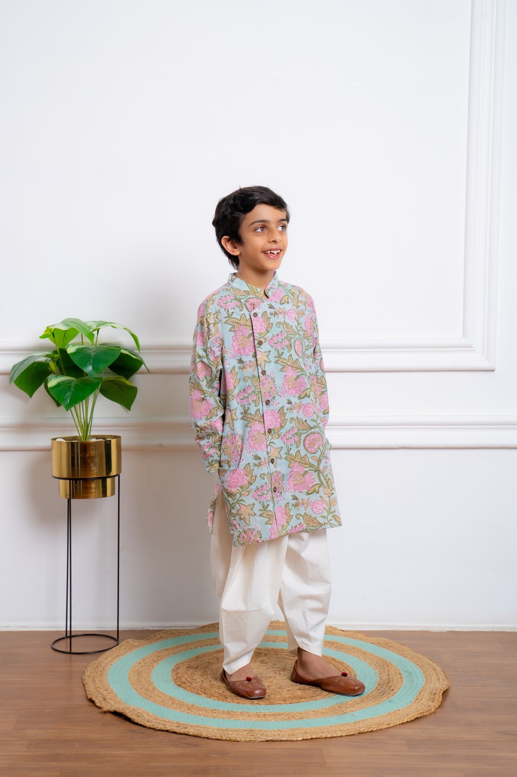 Angrakha with Dhoti Salwar Set