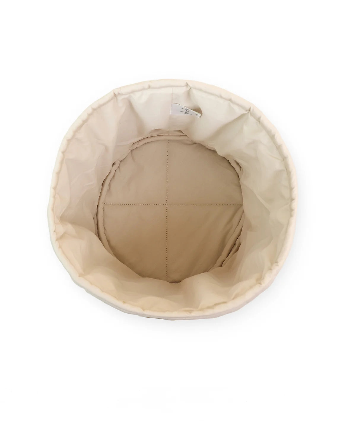 Giraffe Off White Cotton Knitted Quilted Medium Kids Basket