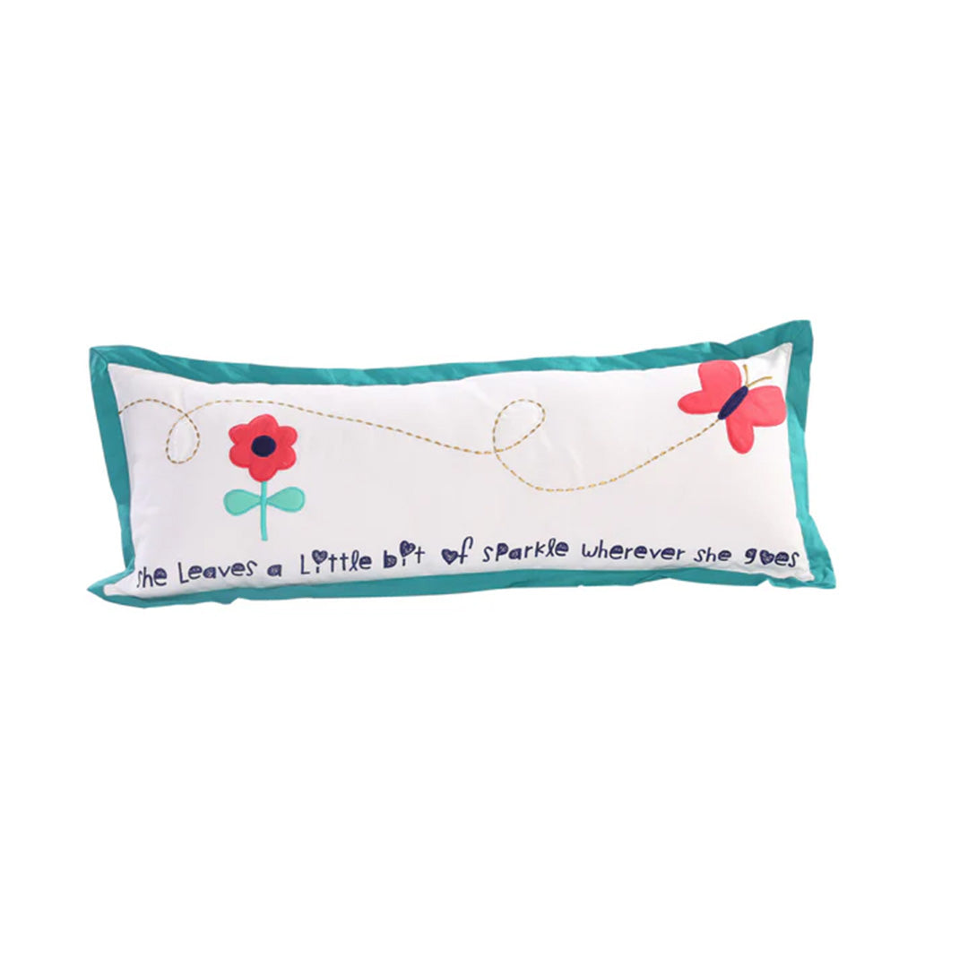 Butterfly Tunes Quote Long Cushion Cover