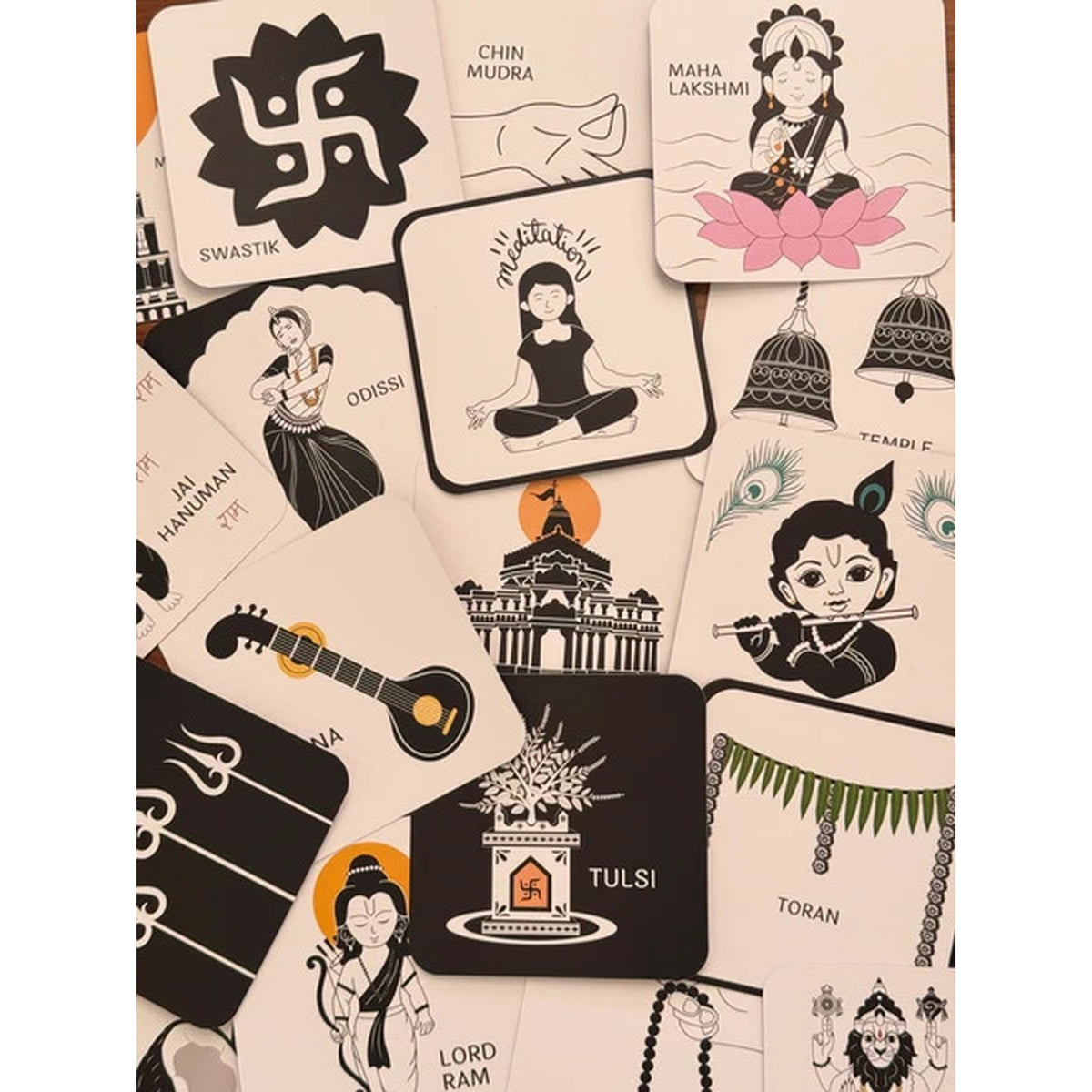 Tiny Traditions – High Contrast Hindu Cultural Flash Cards