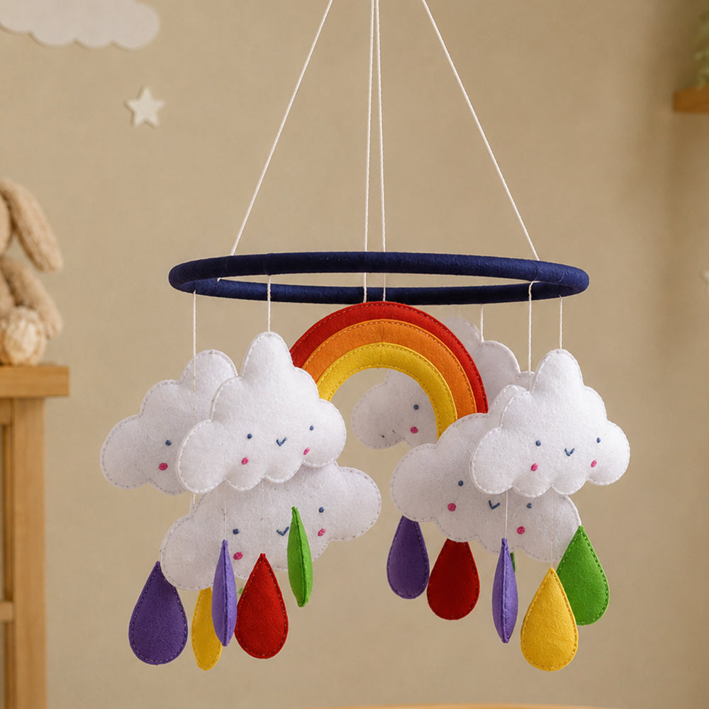 Rainbow and Clouds - Mobile Hanging
