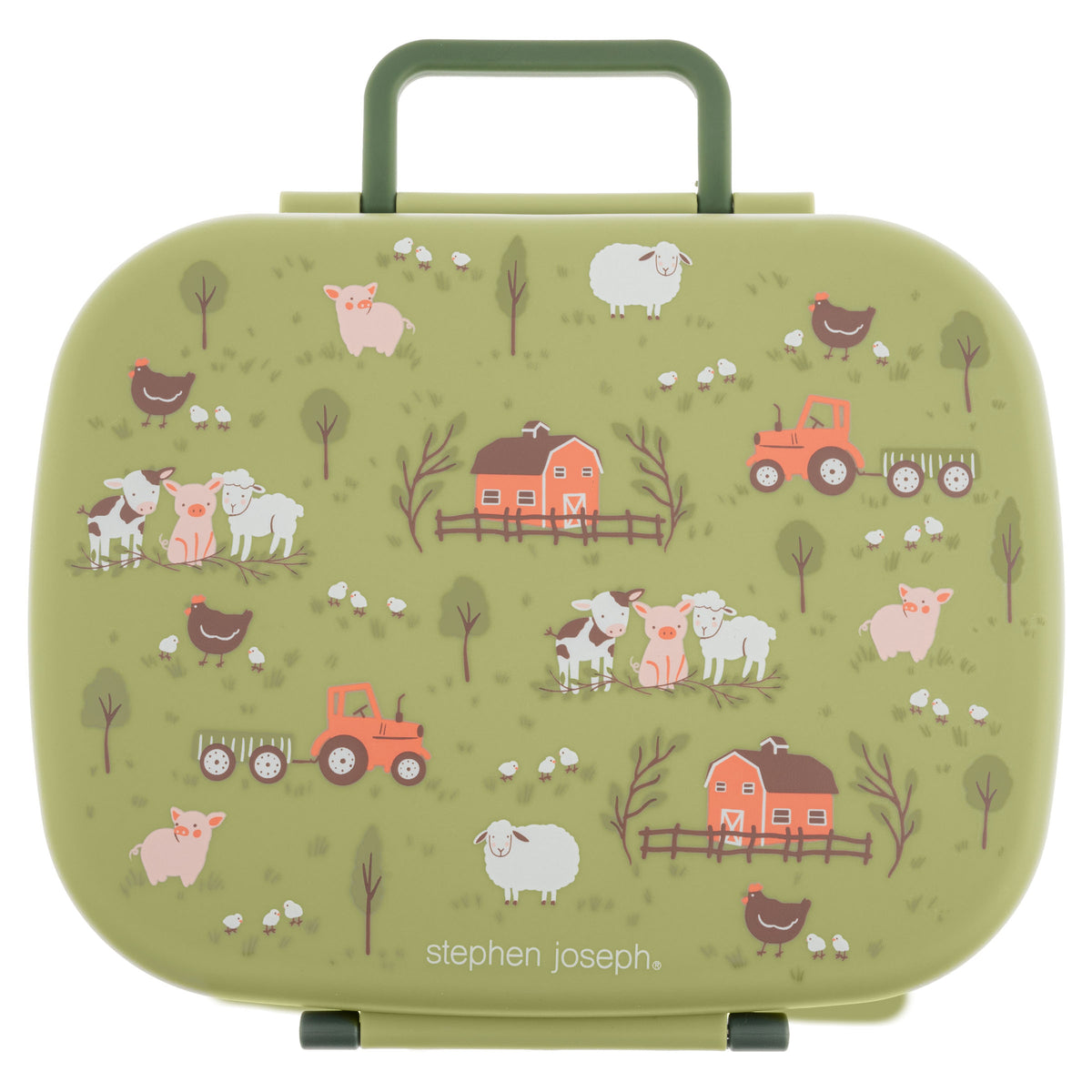 Bento Box with Removable Tray - Farm
