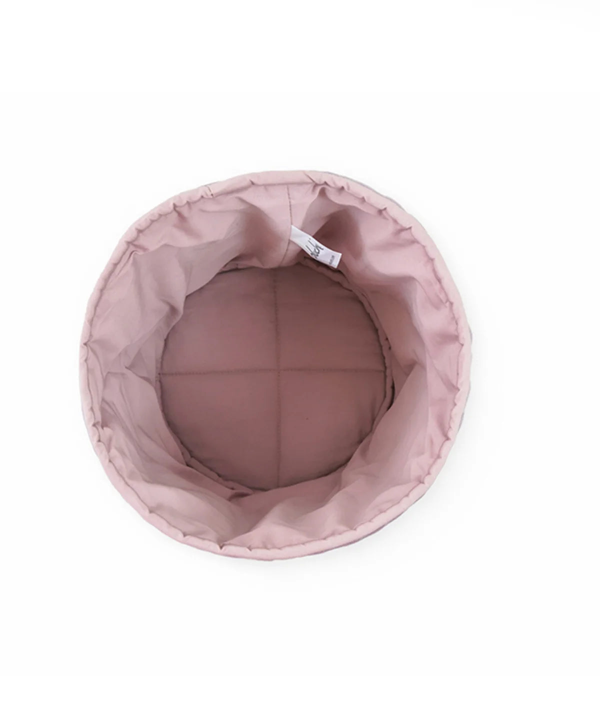 Doggy Lilac Cotton Knitted Quilted Medium Kids Basket