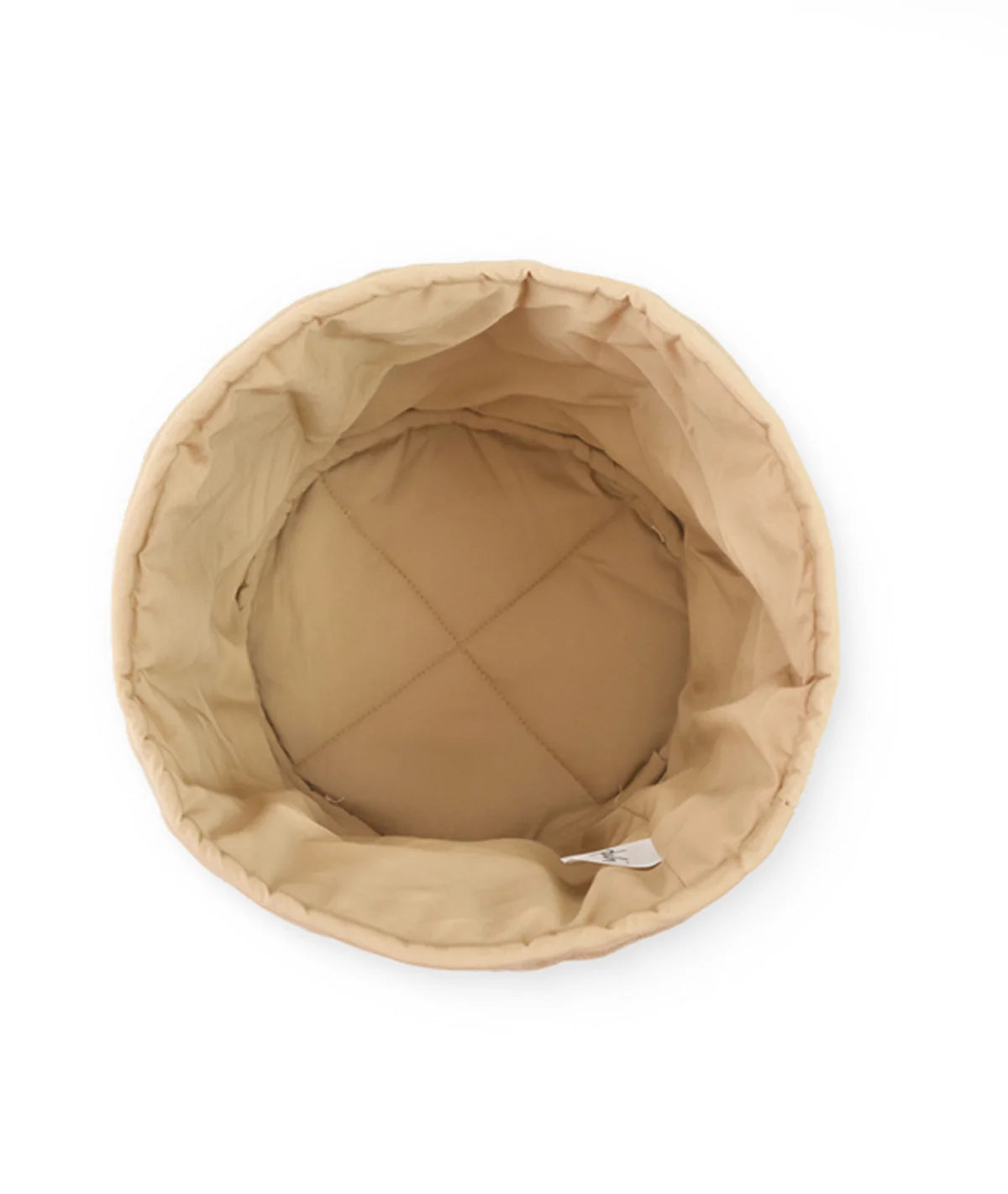 Doggy Mustard Cotton Knitted Quilted Medium Kids Basket
