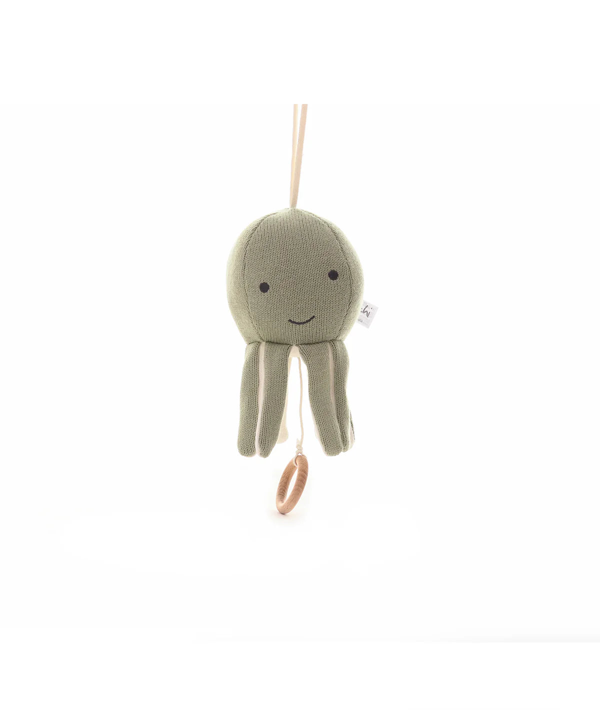 Ozy Octopus Cotton Knitted Stuffed Soft Music Toy(Desert Sage)