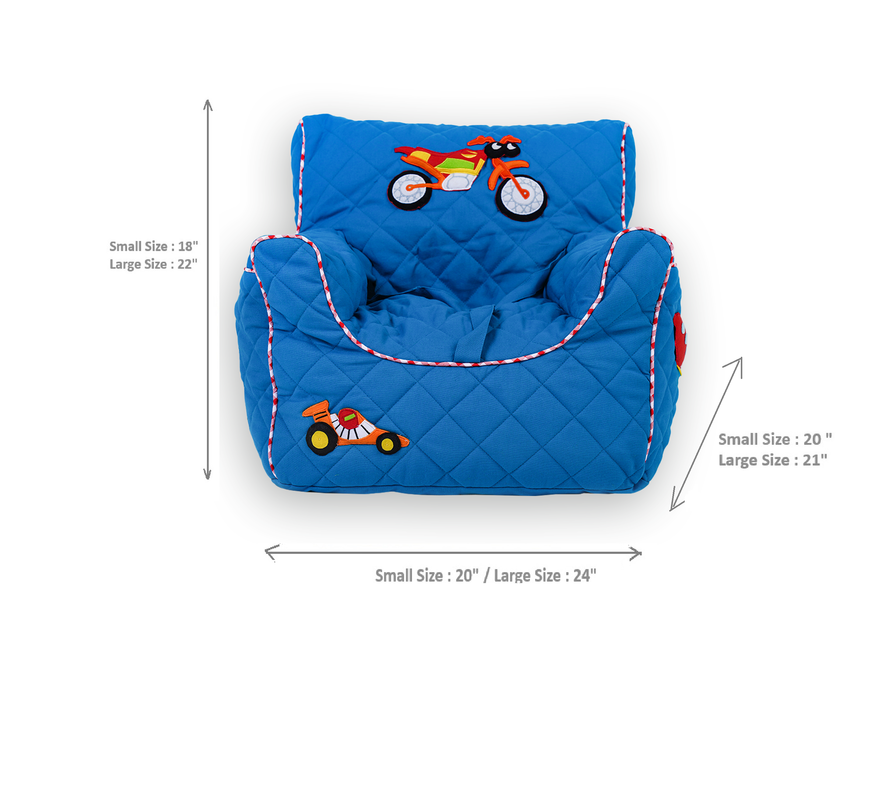 Traffic Quilted - BeanChair Cover