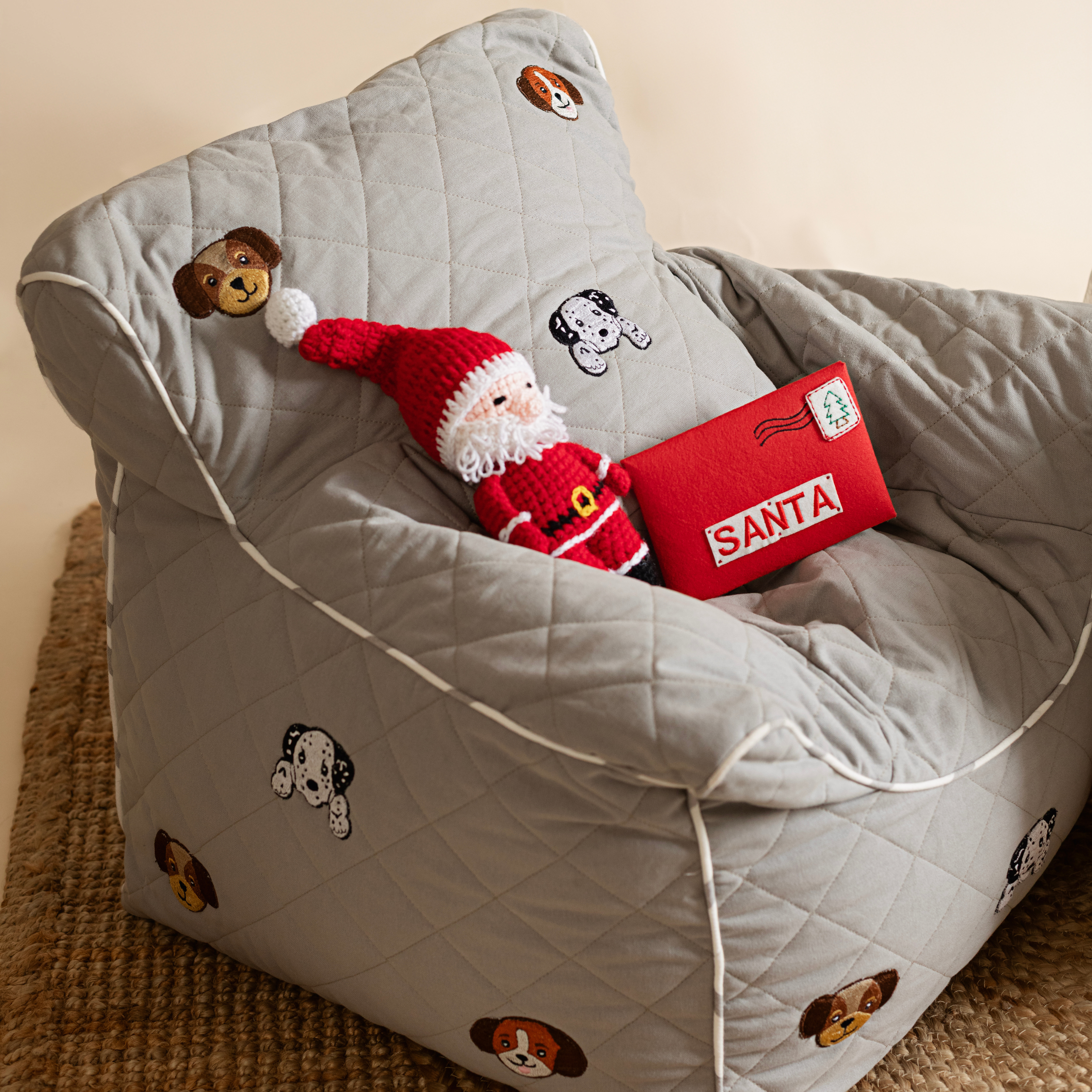 PAWSOME QUILTED - BEAN CHAIR COVER