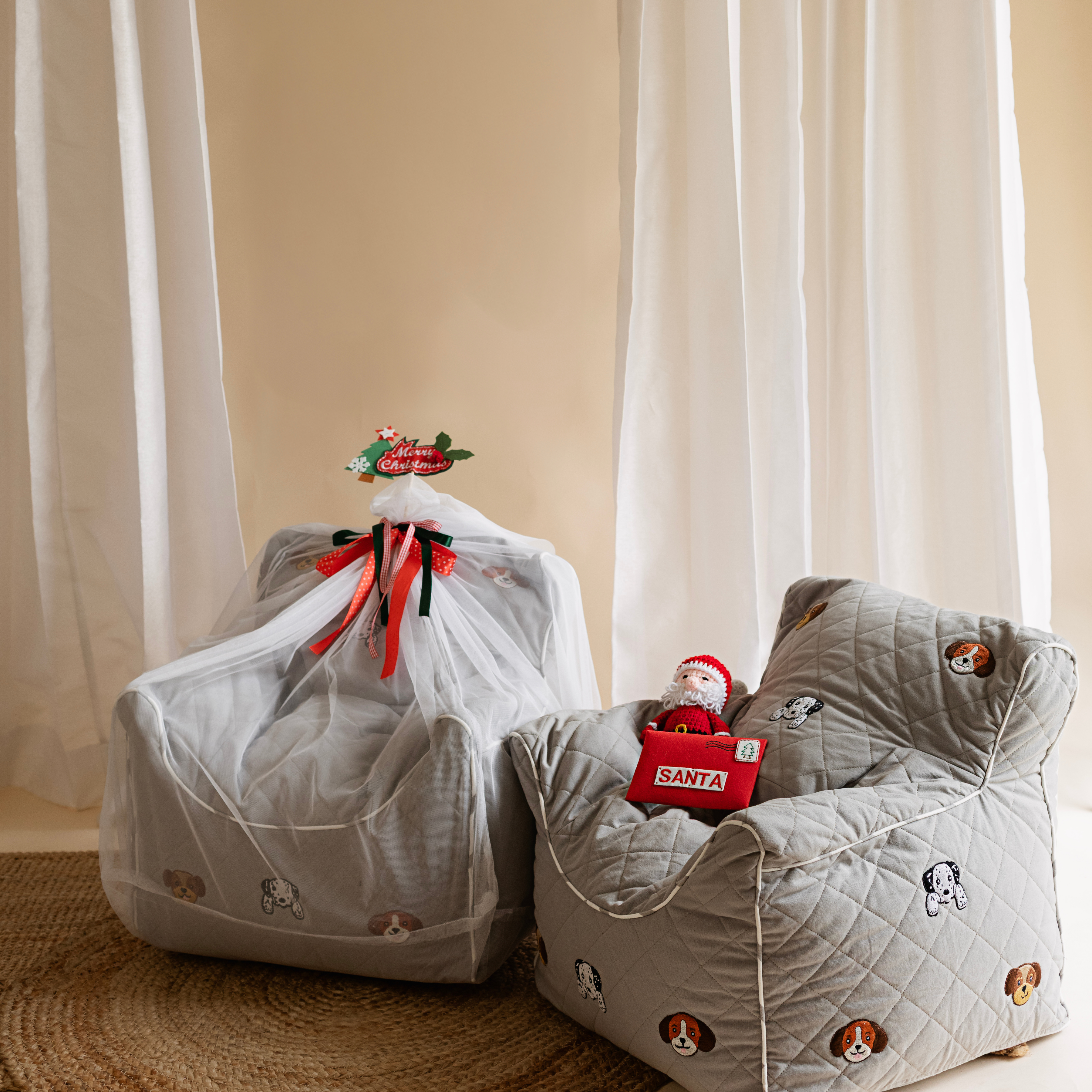 PAWSOME QUILTED - BEAN CHAIR COVER