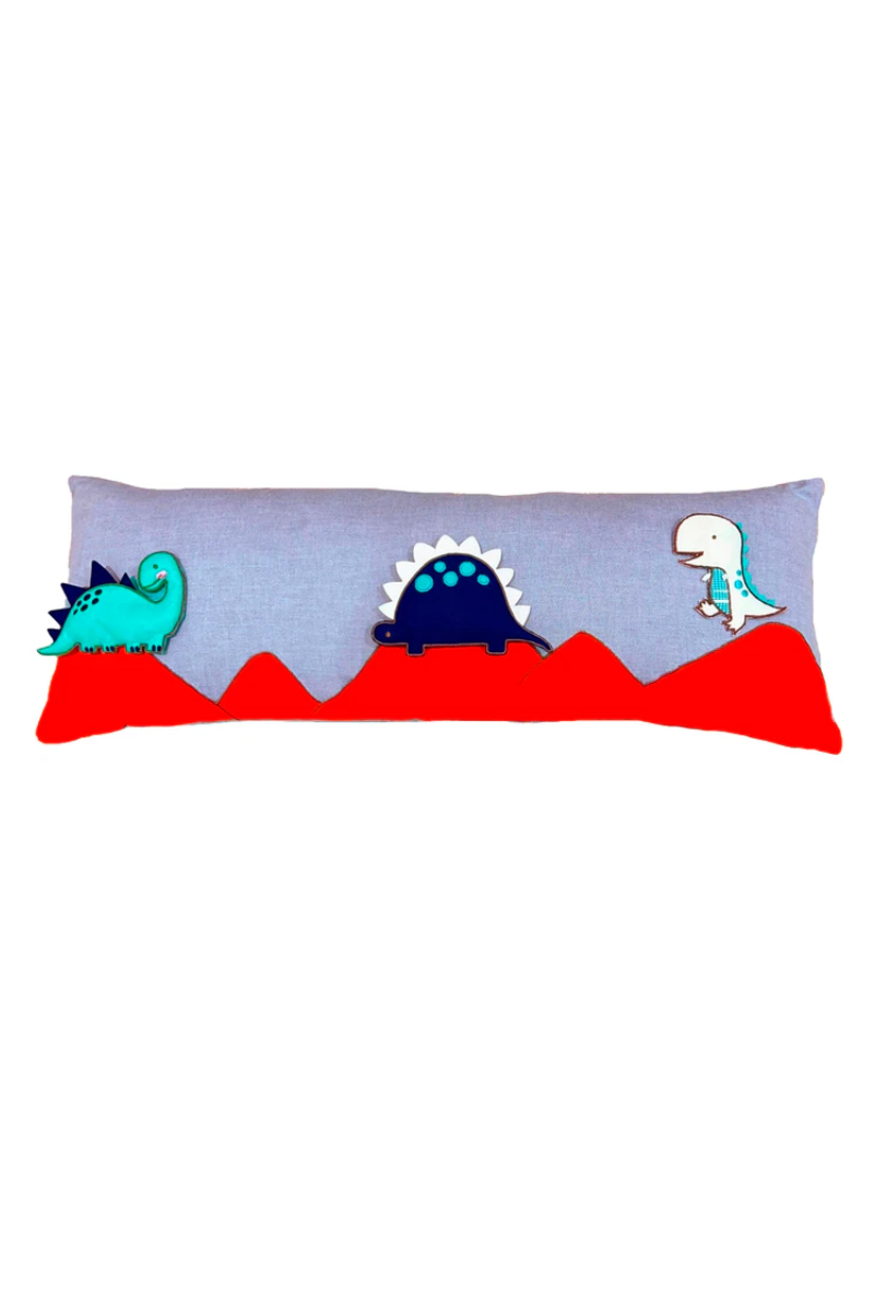 Dino Long Cushion Cover With Pop-Ups