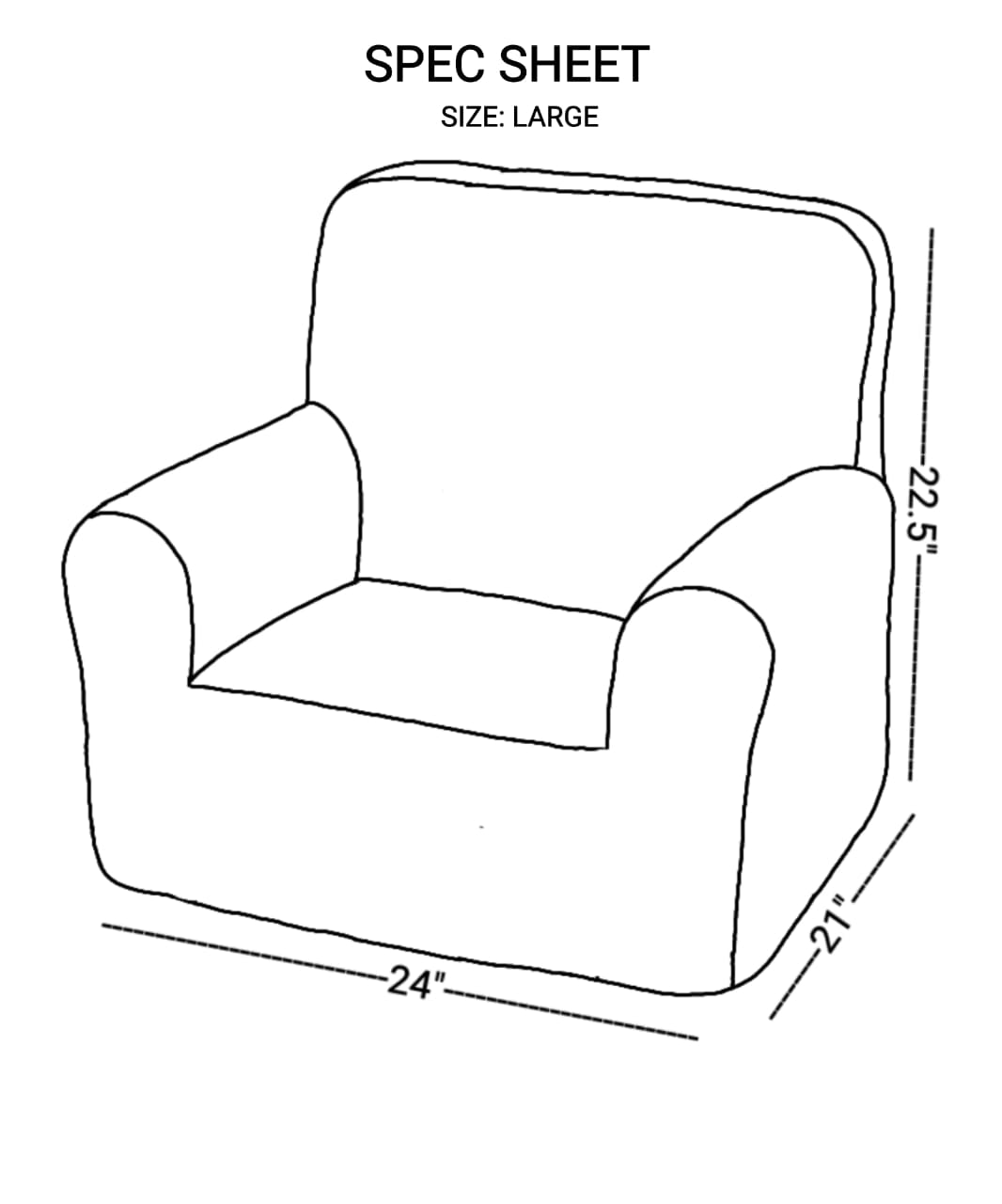 VROOM VROOM QUILTED - BEAN CHAIR COVER