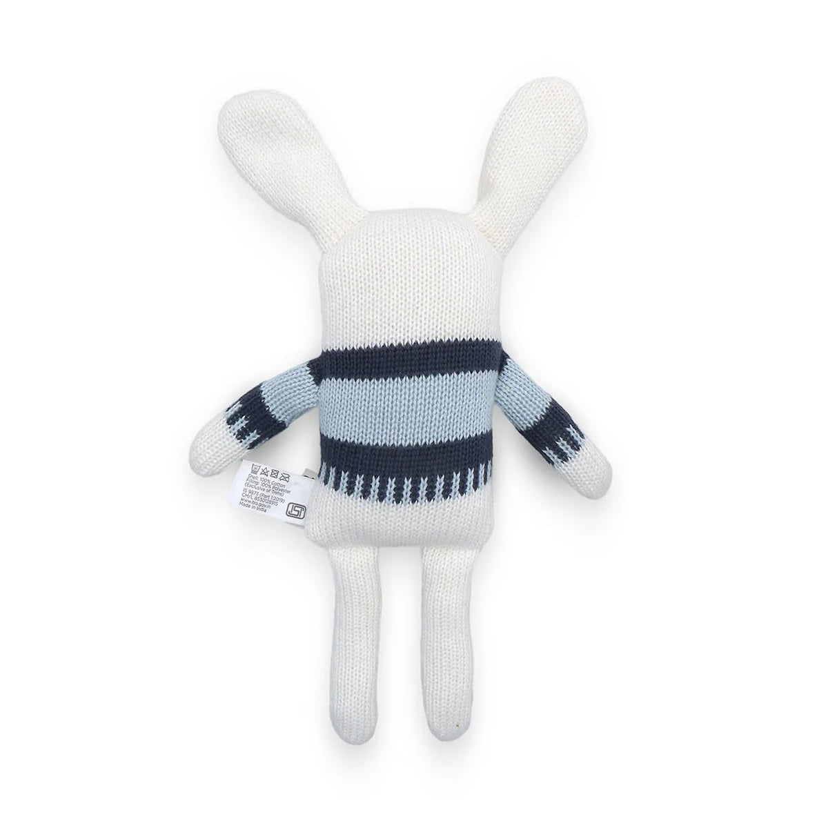 Blossom & Zoomie Bunny Cotton Knitted Stuffed Soft Toy (Set of 2)