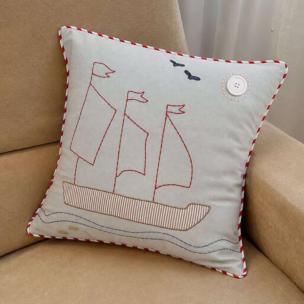 Sailor Boat  Cushion