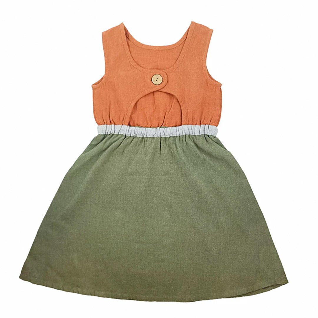 Girls Moss Rustic Dress