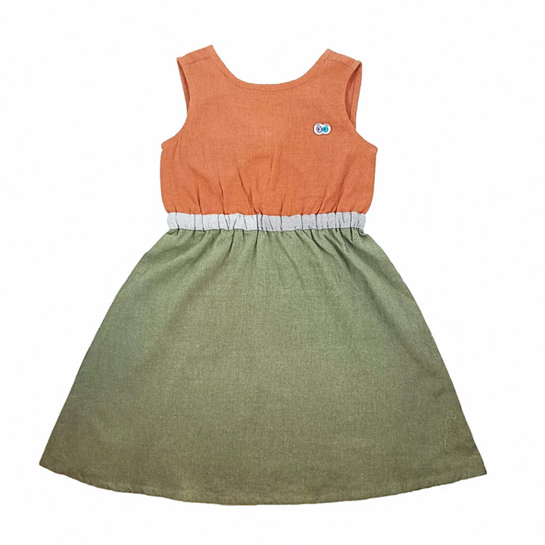 Girls Moss Rustic Dress