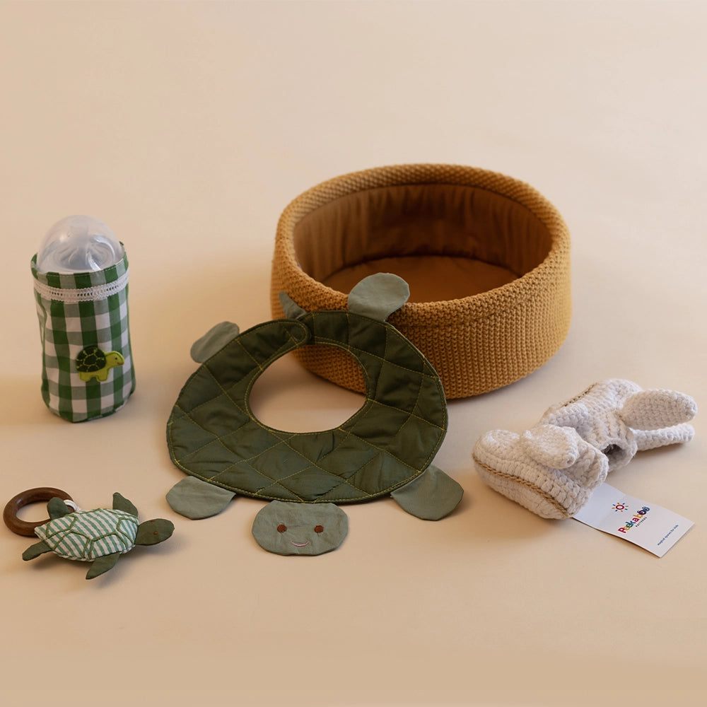Turtle Baby Shower Hamper Set – 5 Pieces