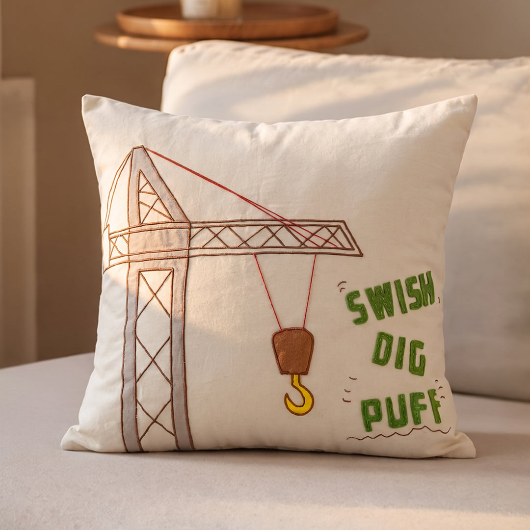 Boys N Toys Swish Dig Puff  Cushion