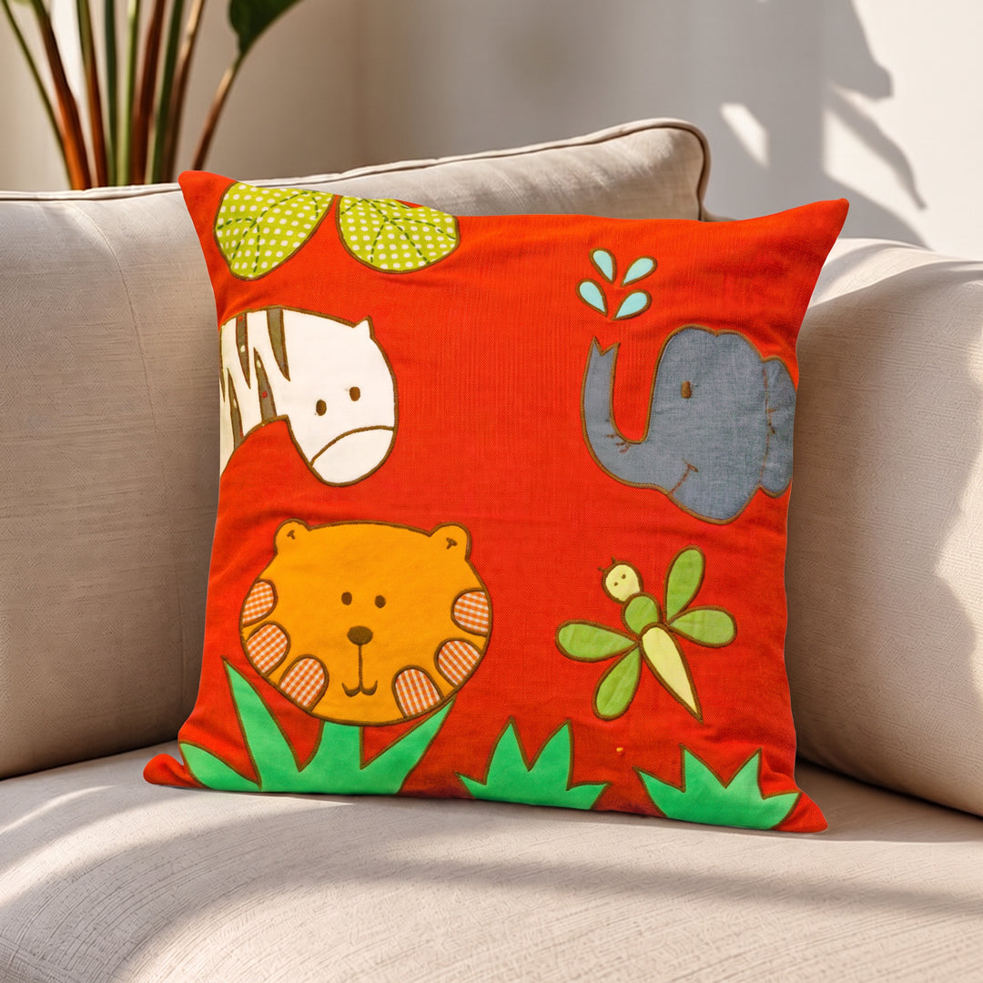 Wild Animal Red Tiger Cushion