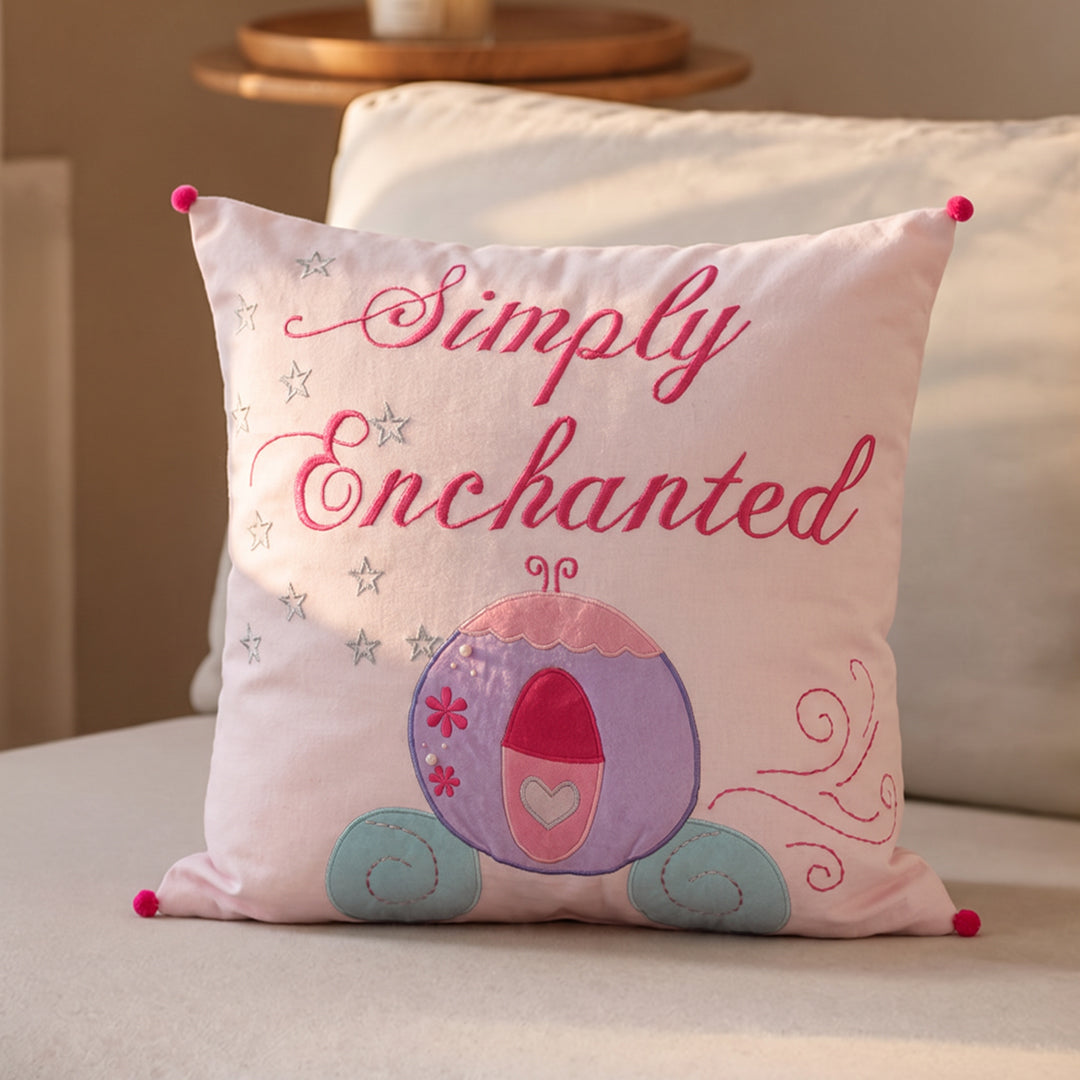 Simply Enchanted - White Collection Carriage Cushion Cover