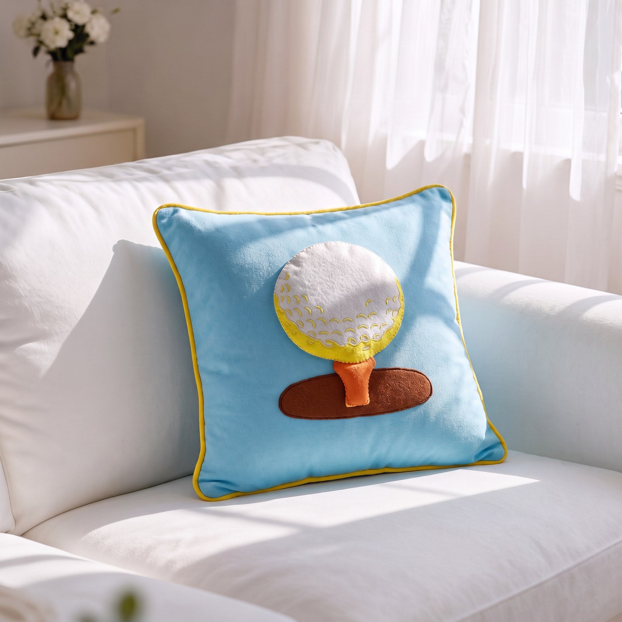 Golf Ball 12" x 12" Cushion Cover