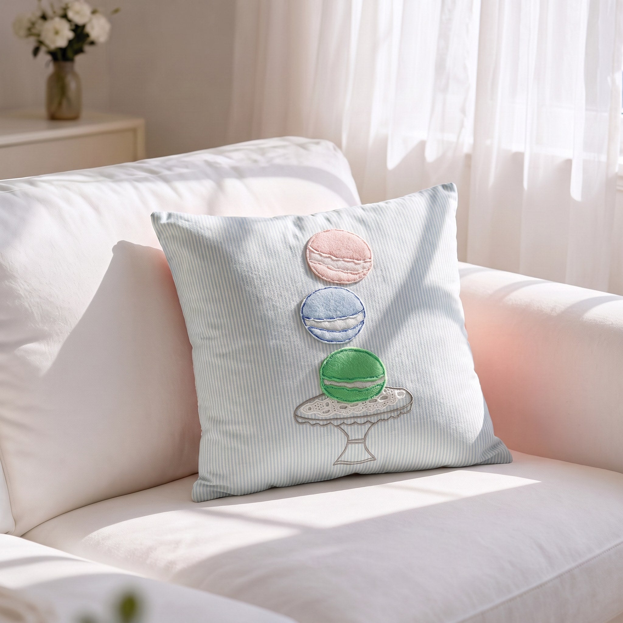 Vintage-Macarons 12" x 12" Cushion Cover