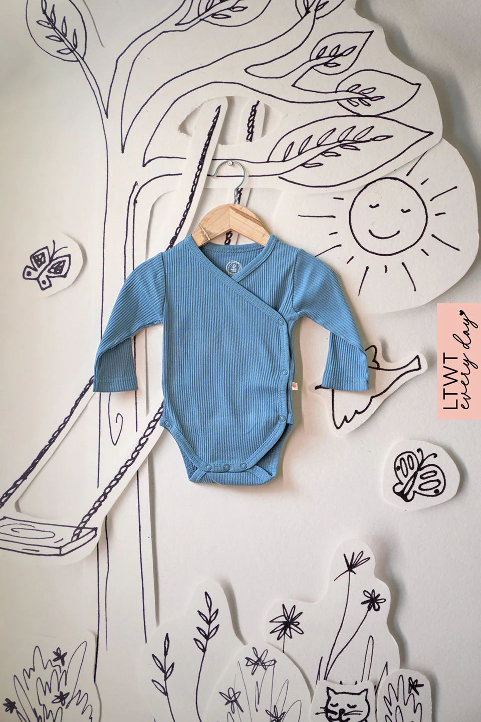 Everyday Unisex baby onesie - Blue