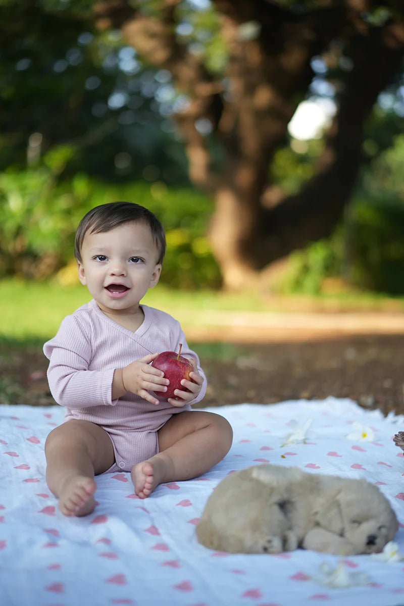 Everyday Unisex baby onesie - Rosepink