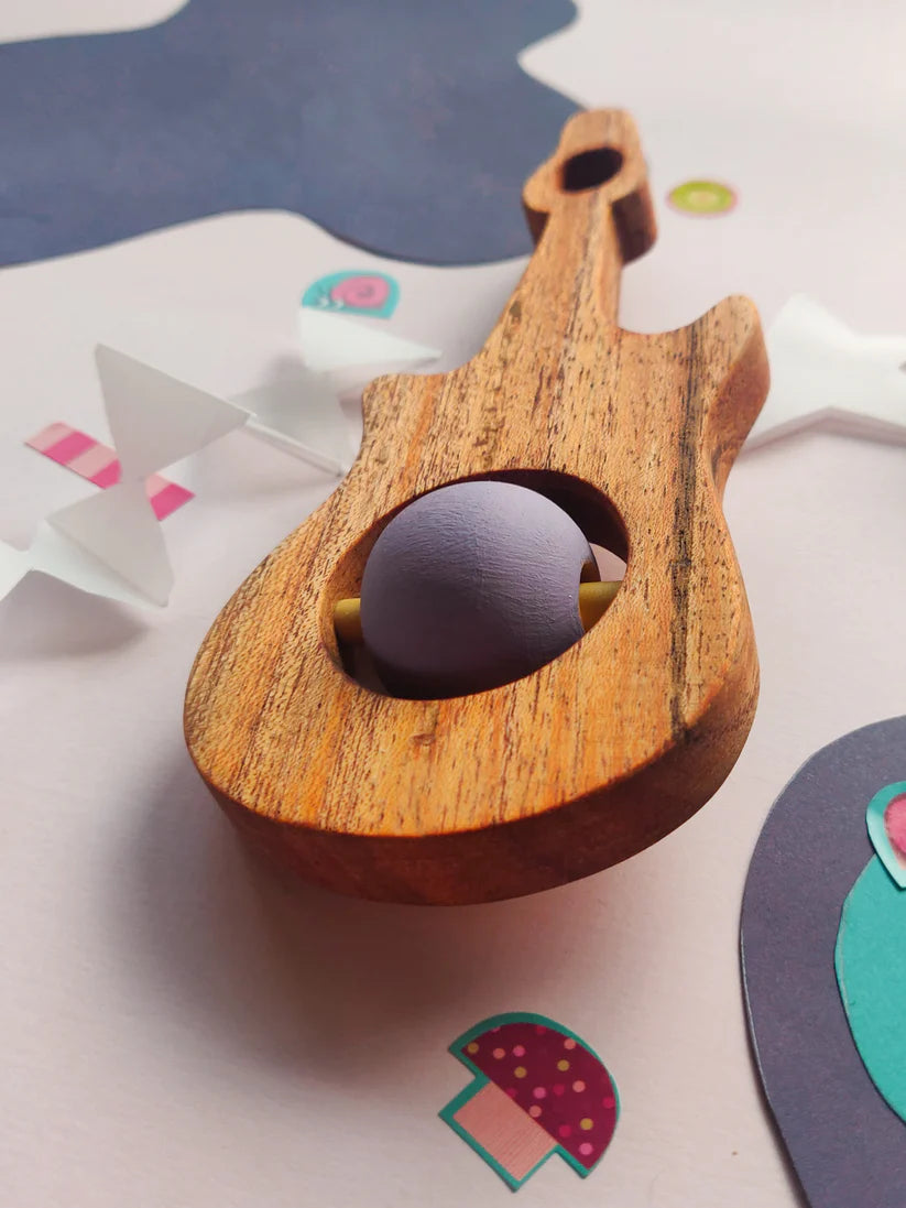 Guitar Wooden Rattle