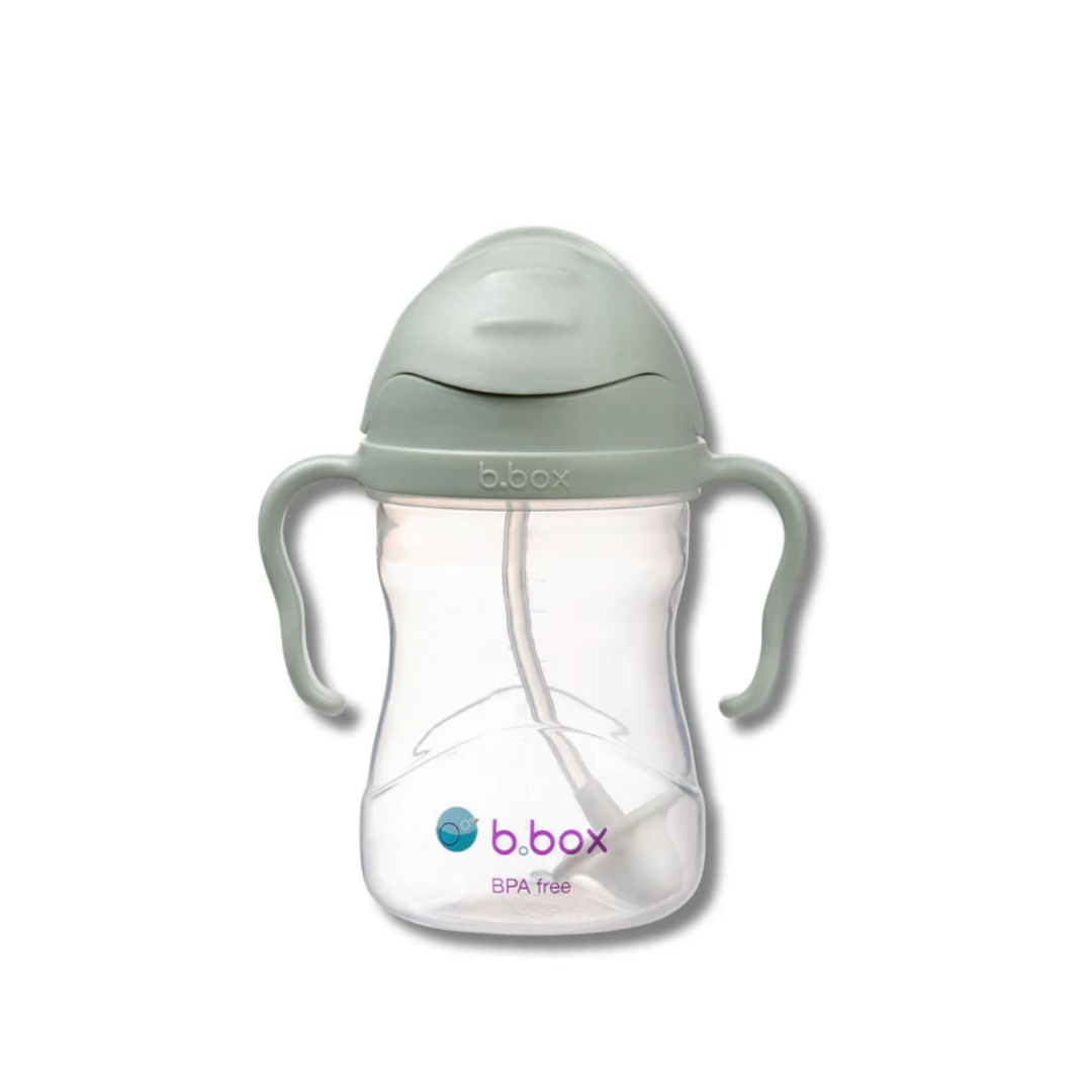 Weighted Straw Sippy Cup 240ml Sage Green
