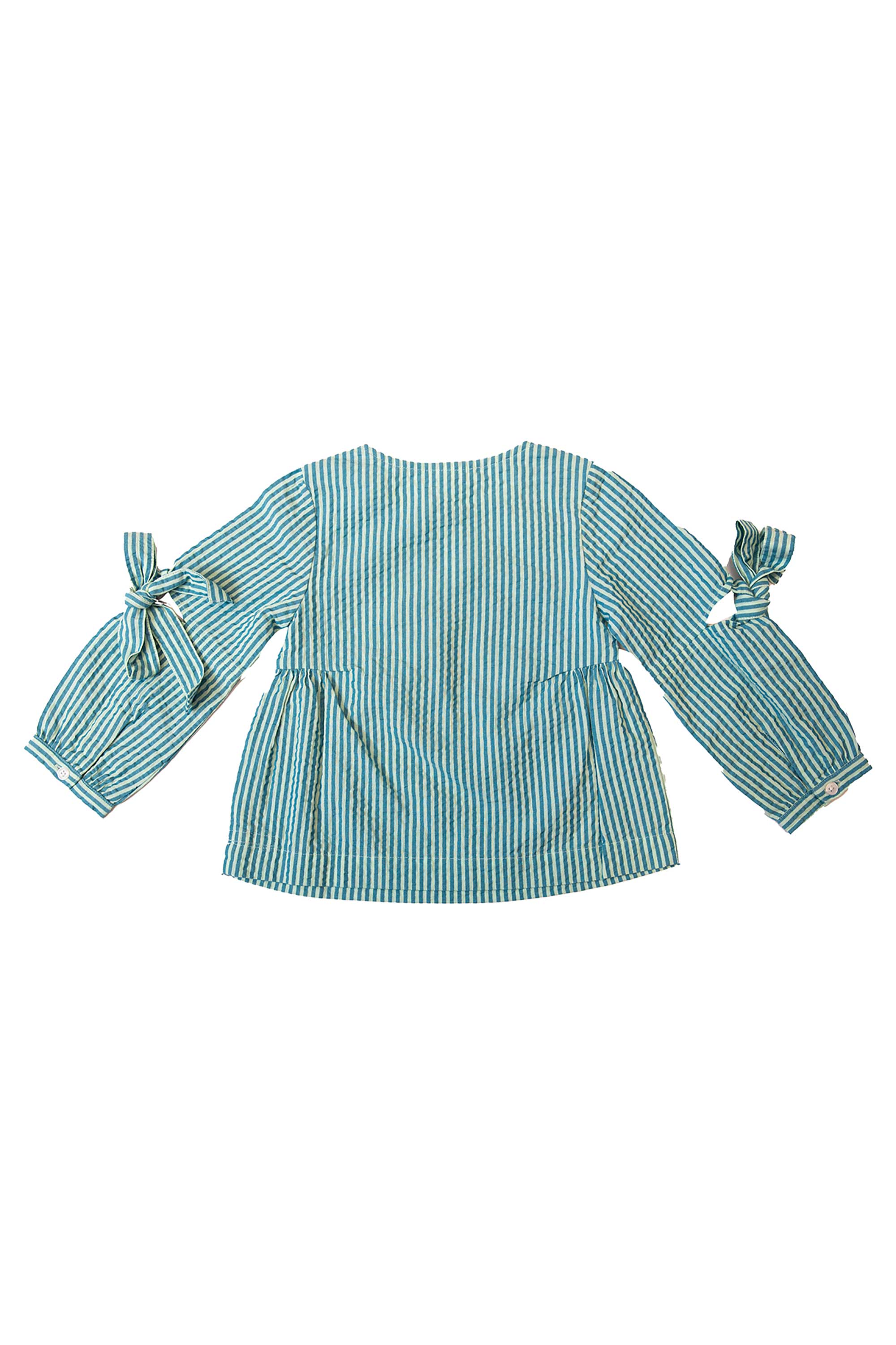 Girls Breezy Seersucker Top