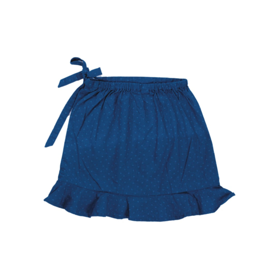 Girls River Indigo Printed Skirt