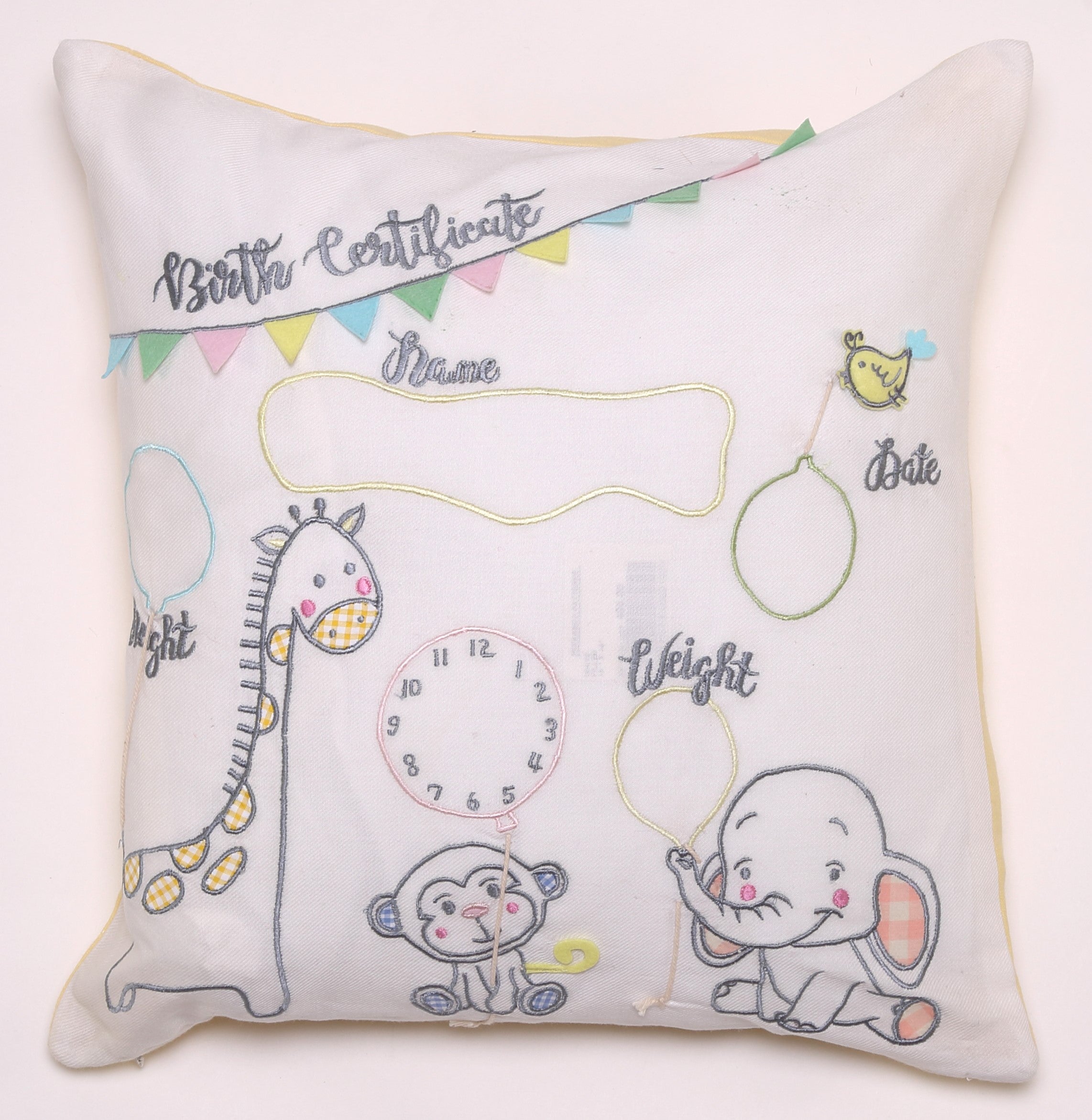 Birth Certificate - Cushion Cover