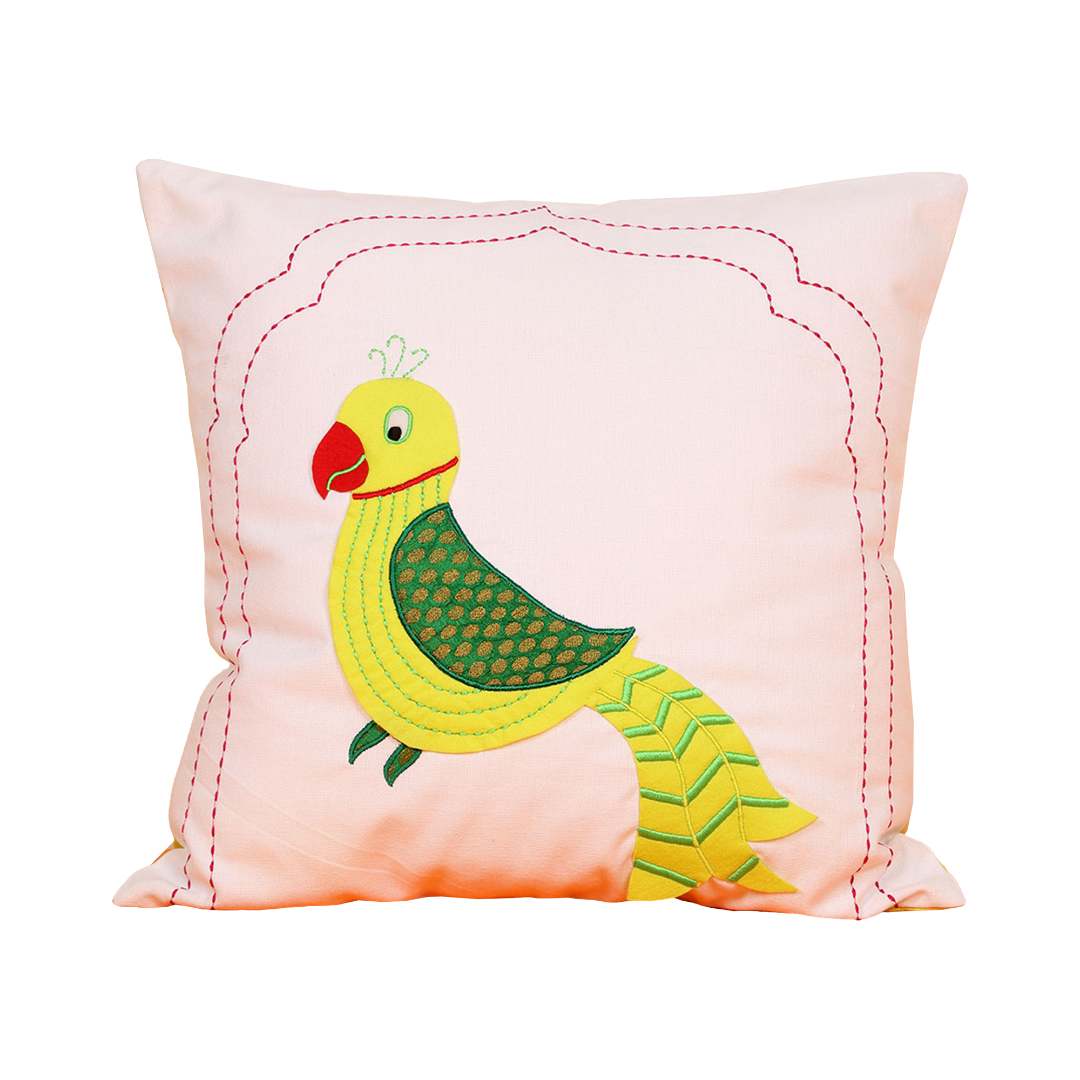 Amazing India Parrot Cushion Cover