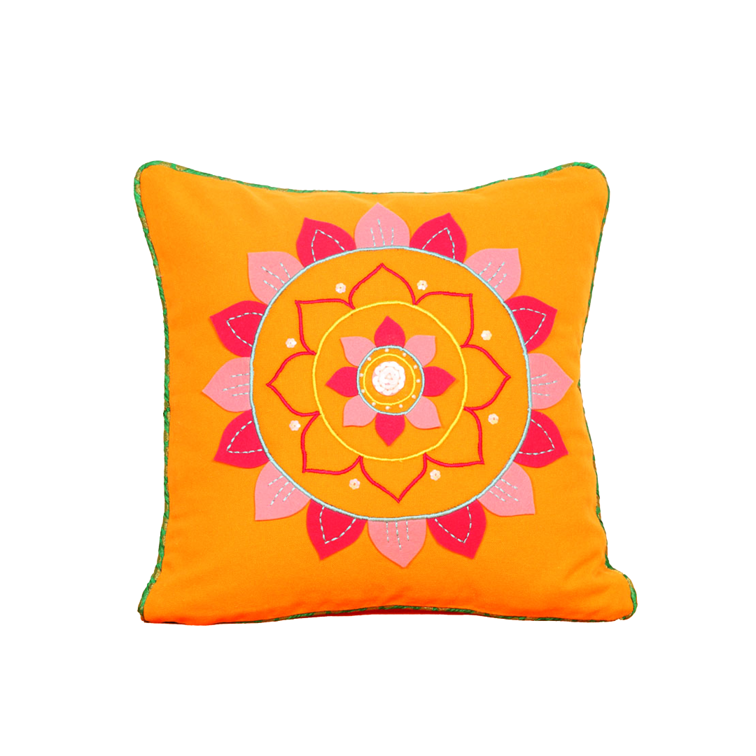 Amazing India Rangoli 12" x 12" Cushion Cover