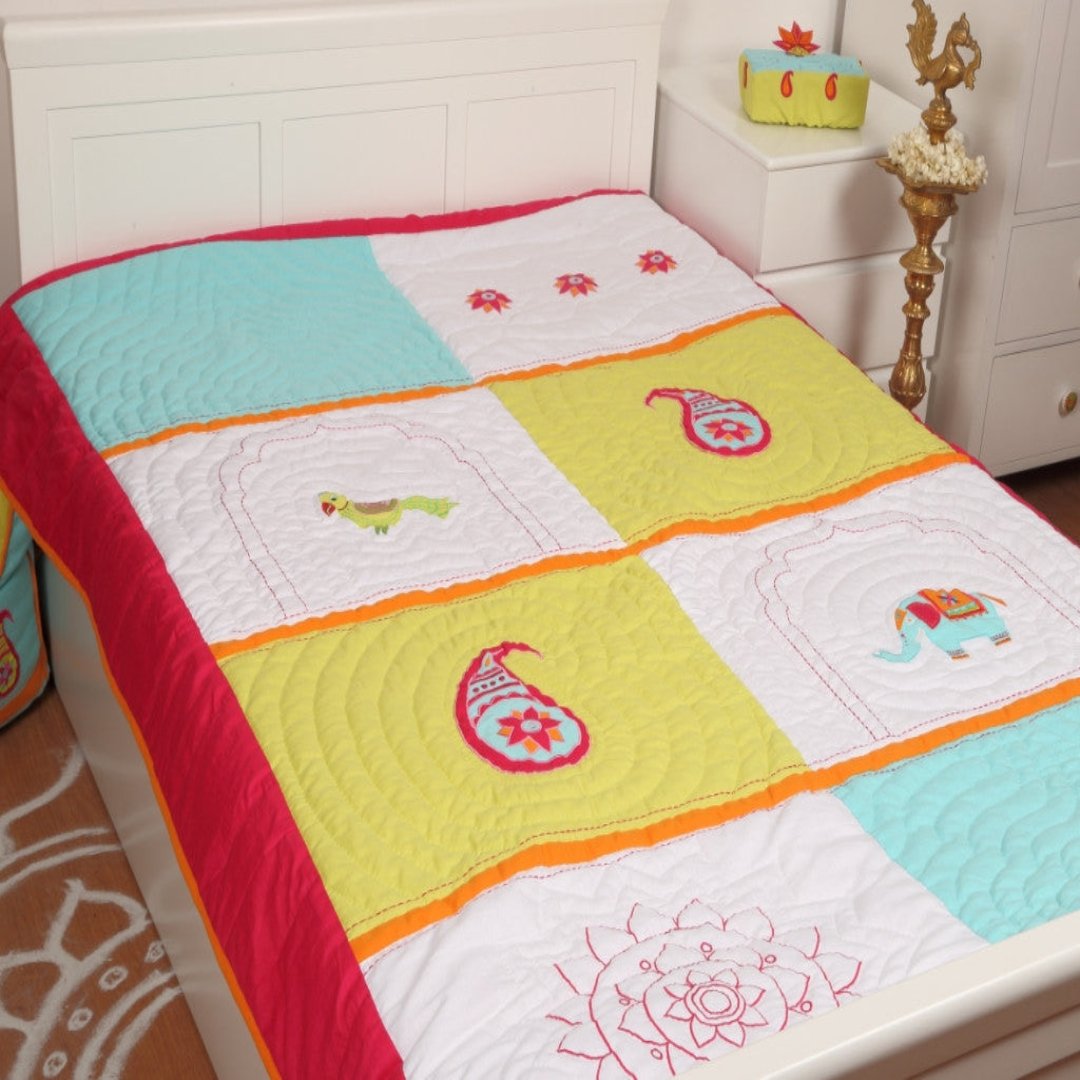 Amazing India Quilt Single