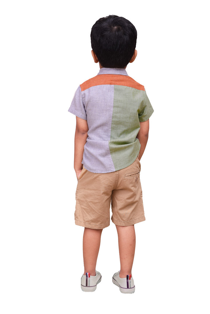 Boys Pine Patched Shirt