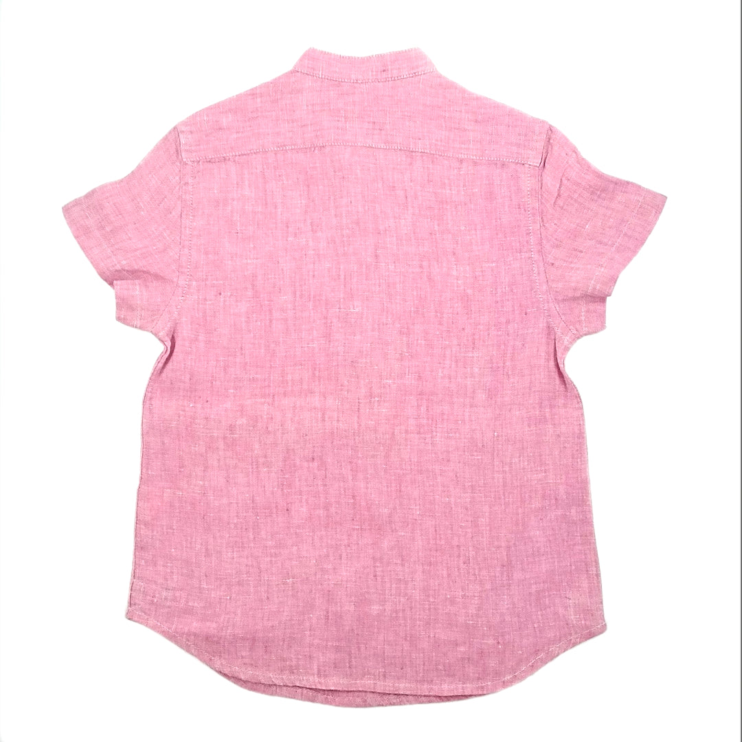 Boys Jujubes Pink Linen Shirt